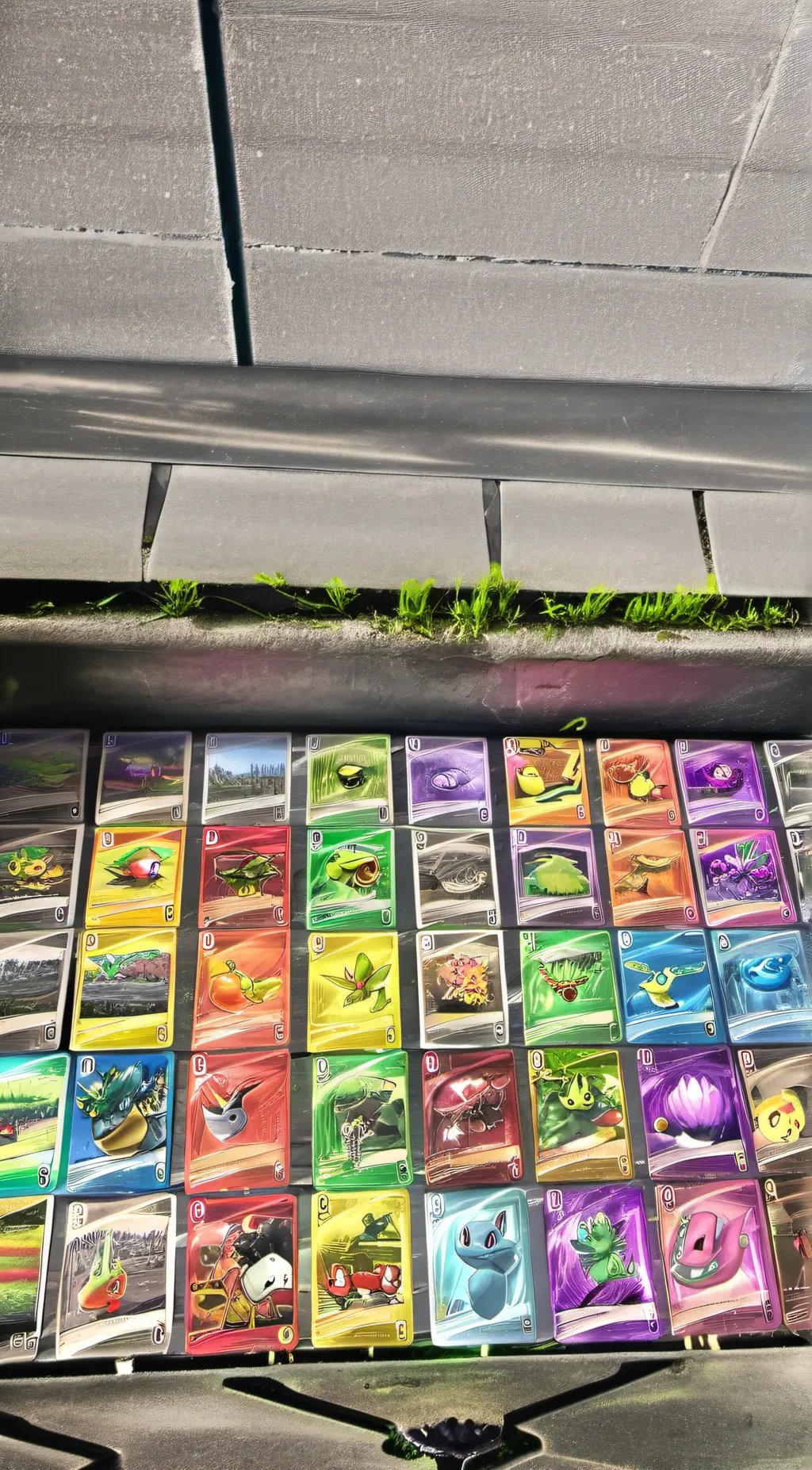 ai character: Pokémon cards background