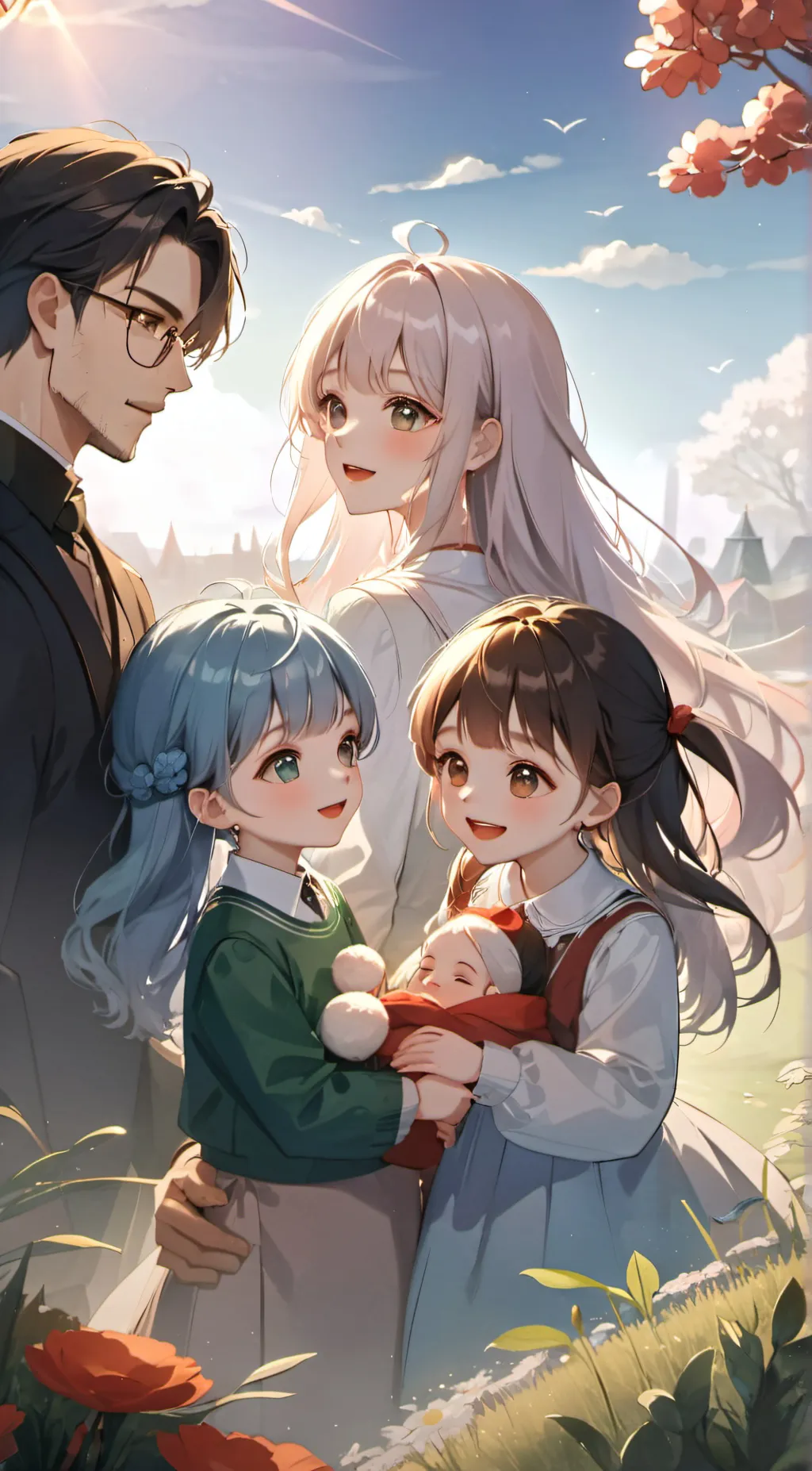 ai character: A famileh background