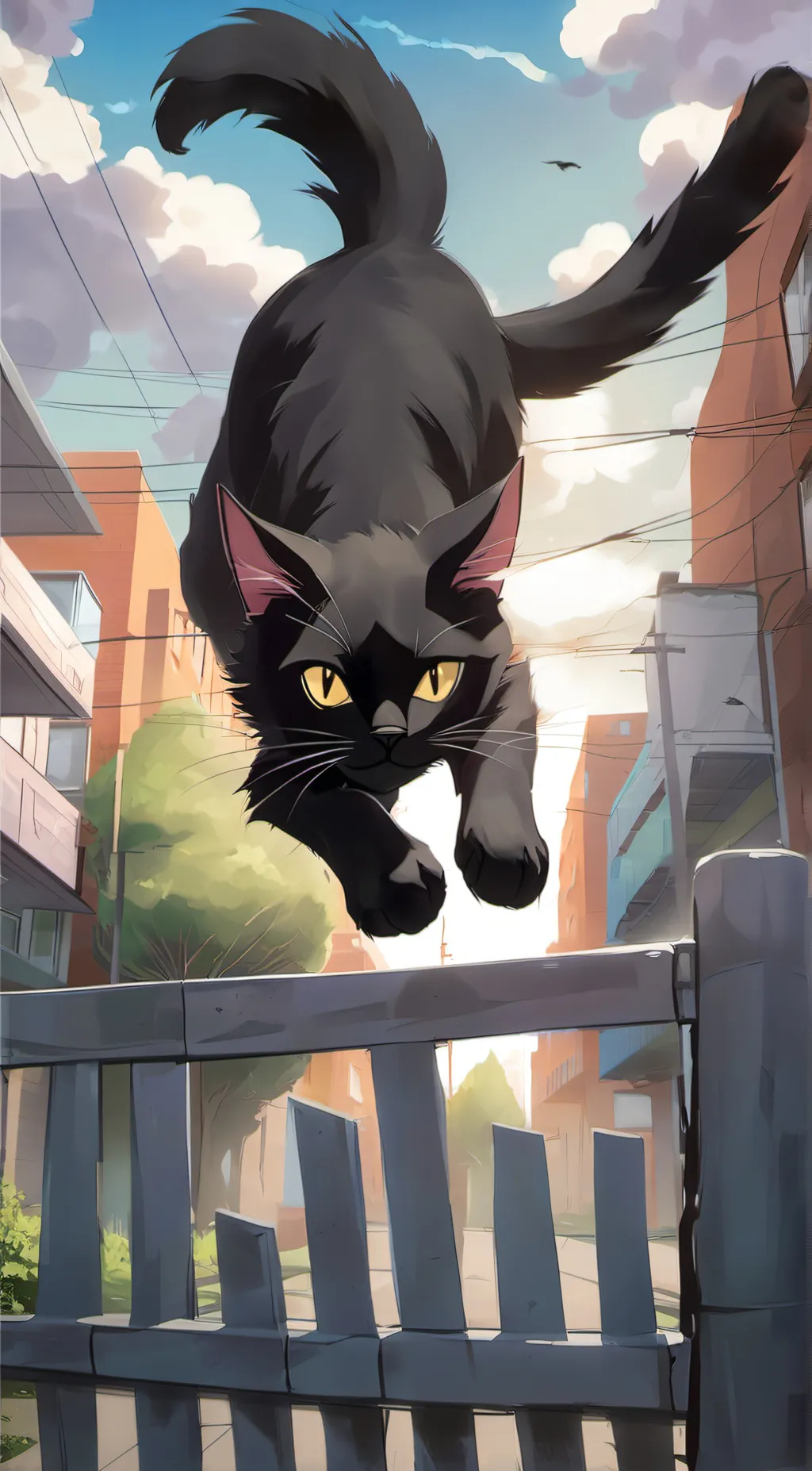 ai character: The Chester Cat background