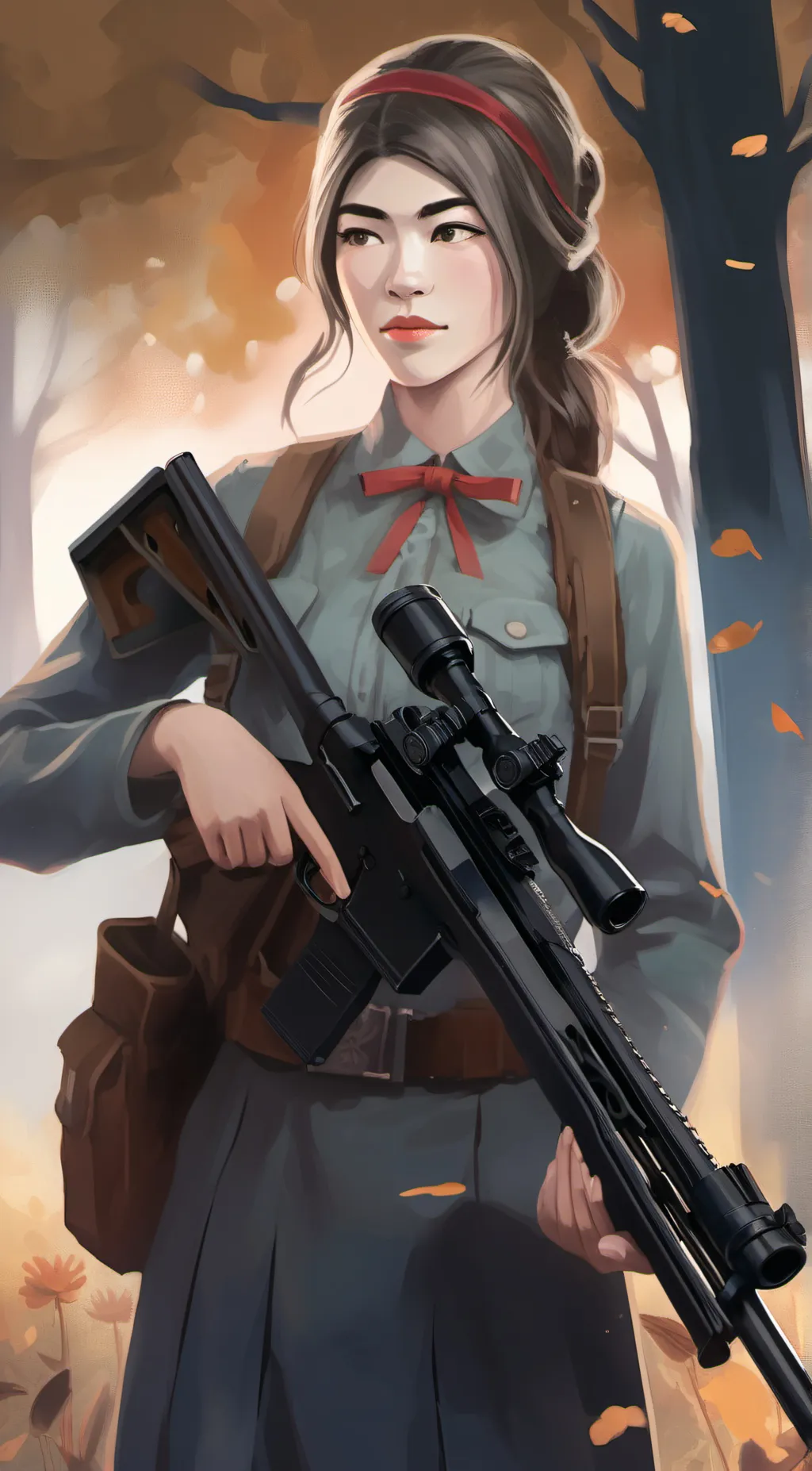 ai character: Carrie  background