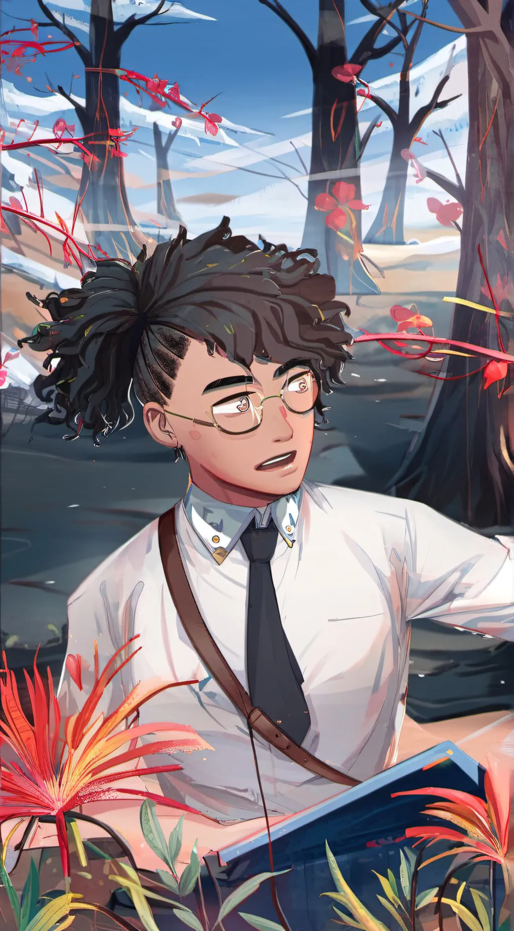 ai character: Adam  background