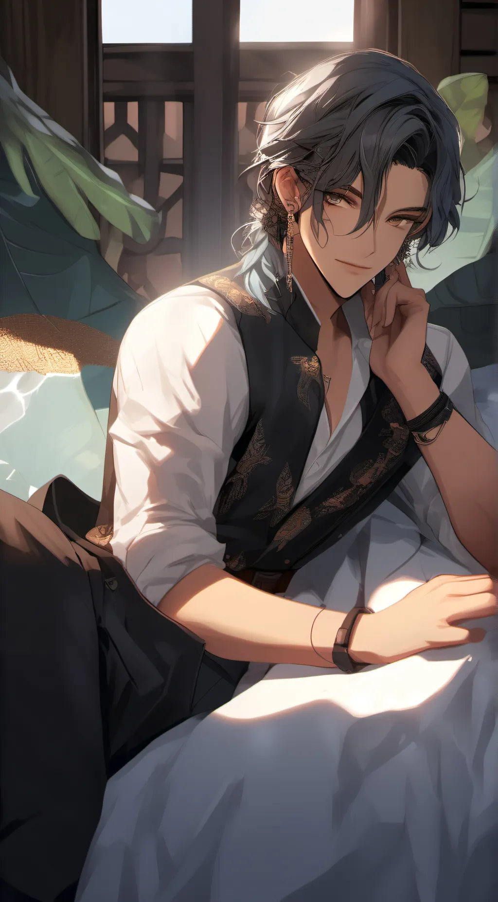 ai character: Max 🖤 background