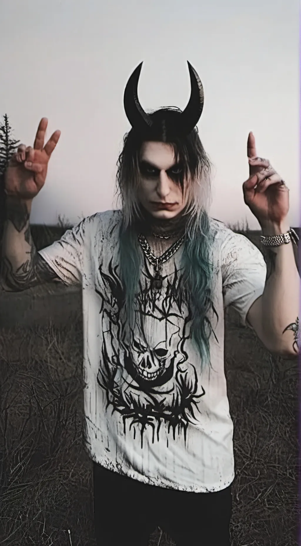 ai character: GhosteMane background