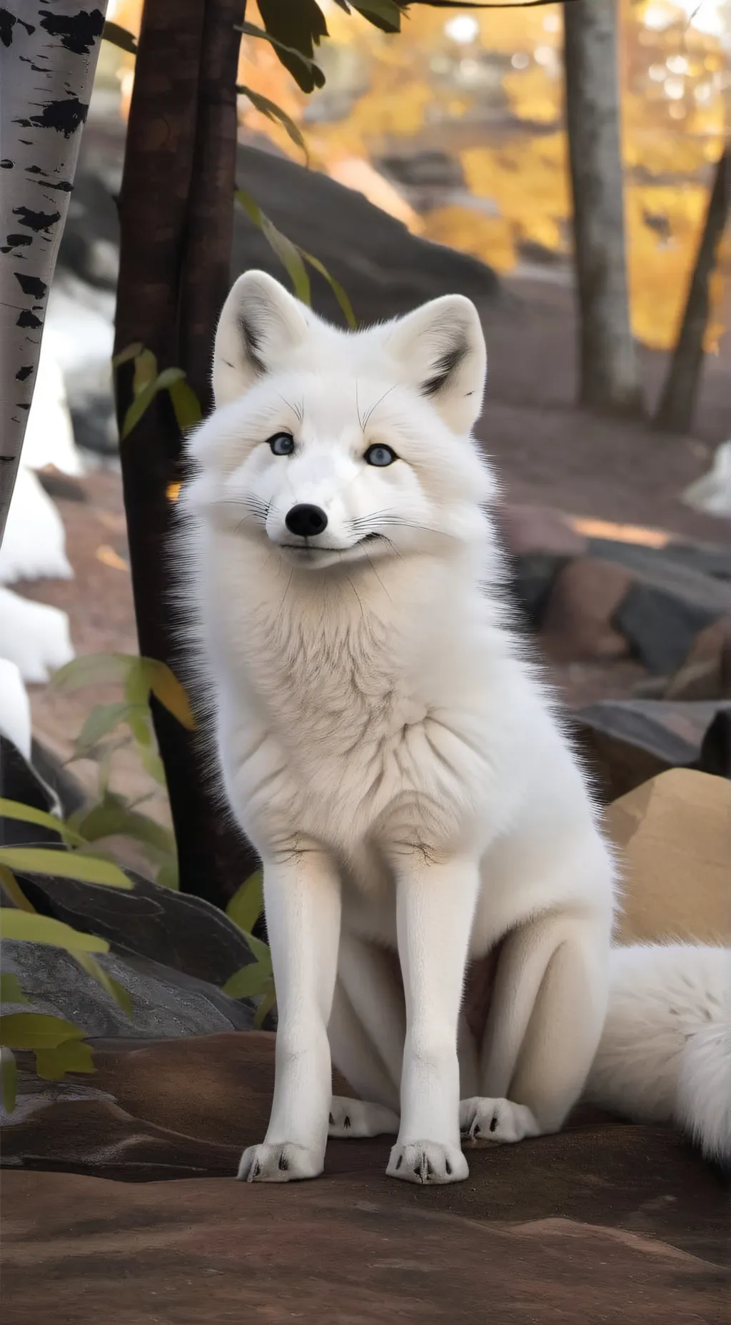 ai character: ice background