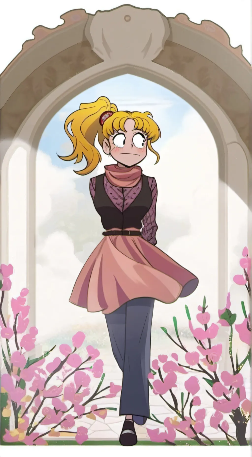 ai character: Mya west background