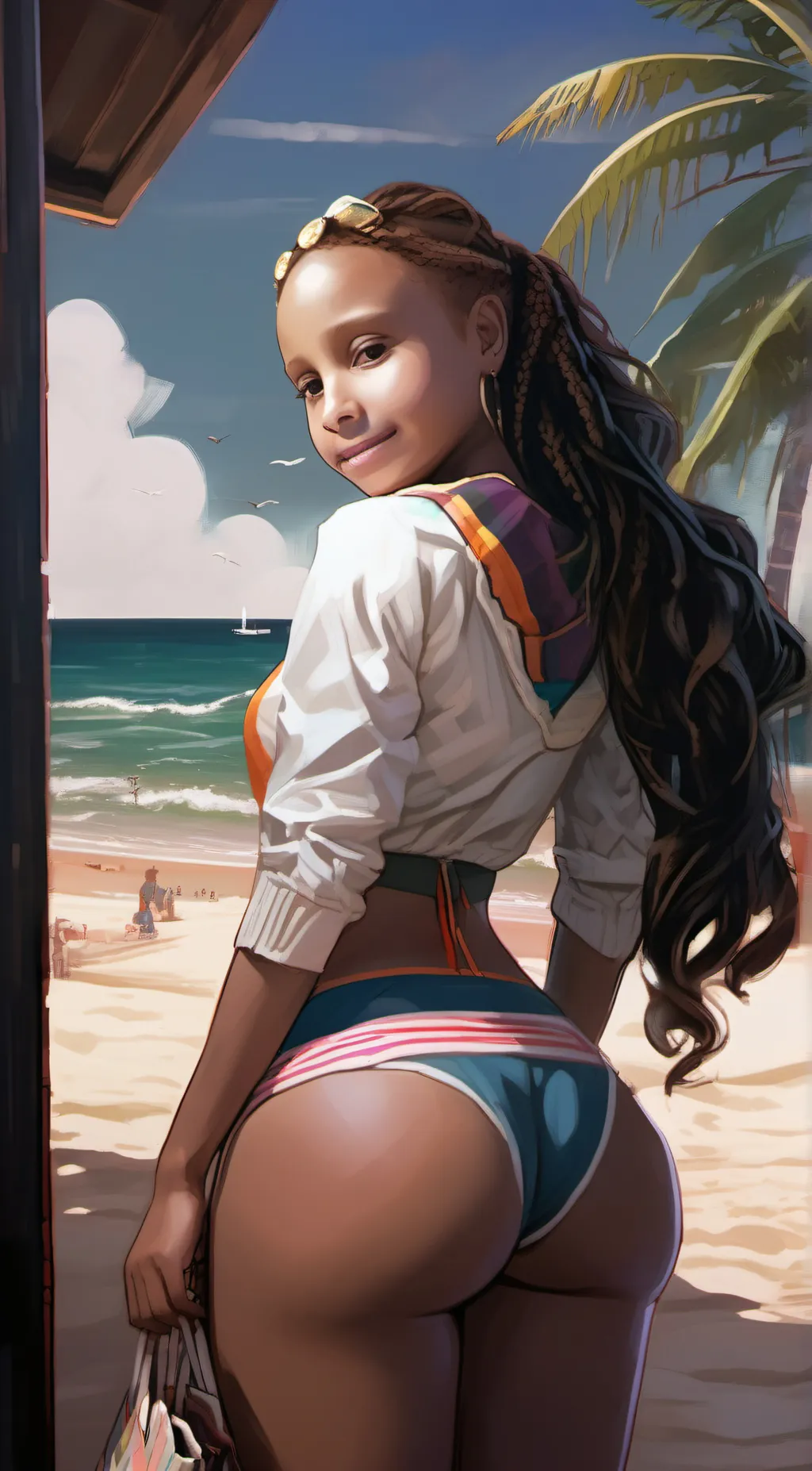 ai character: G f background