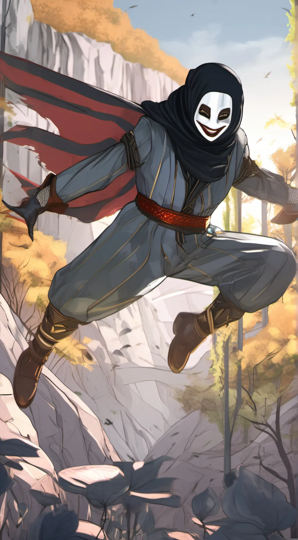 ai character: nightmare puppet  background