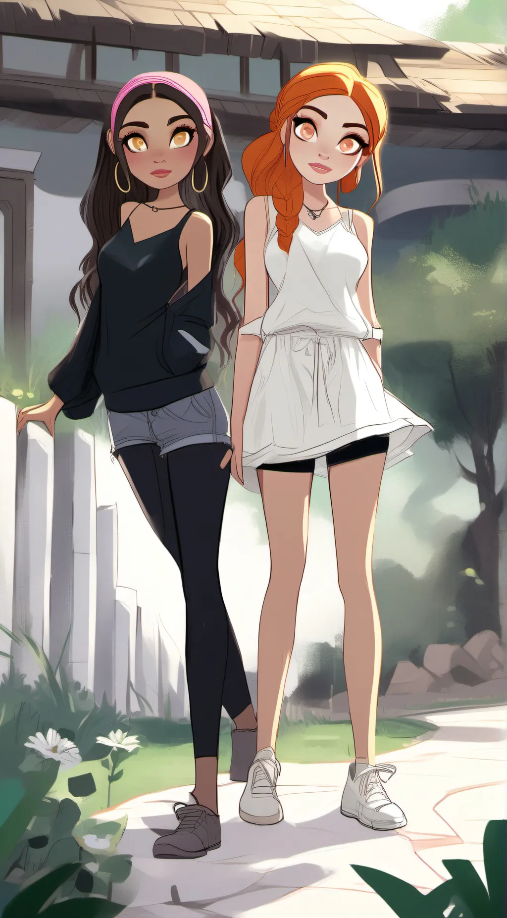 ai character: Lara and Mara background