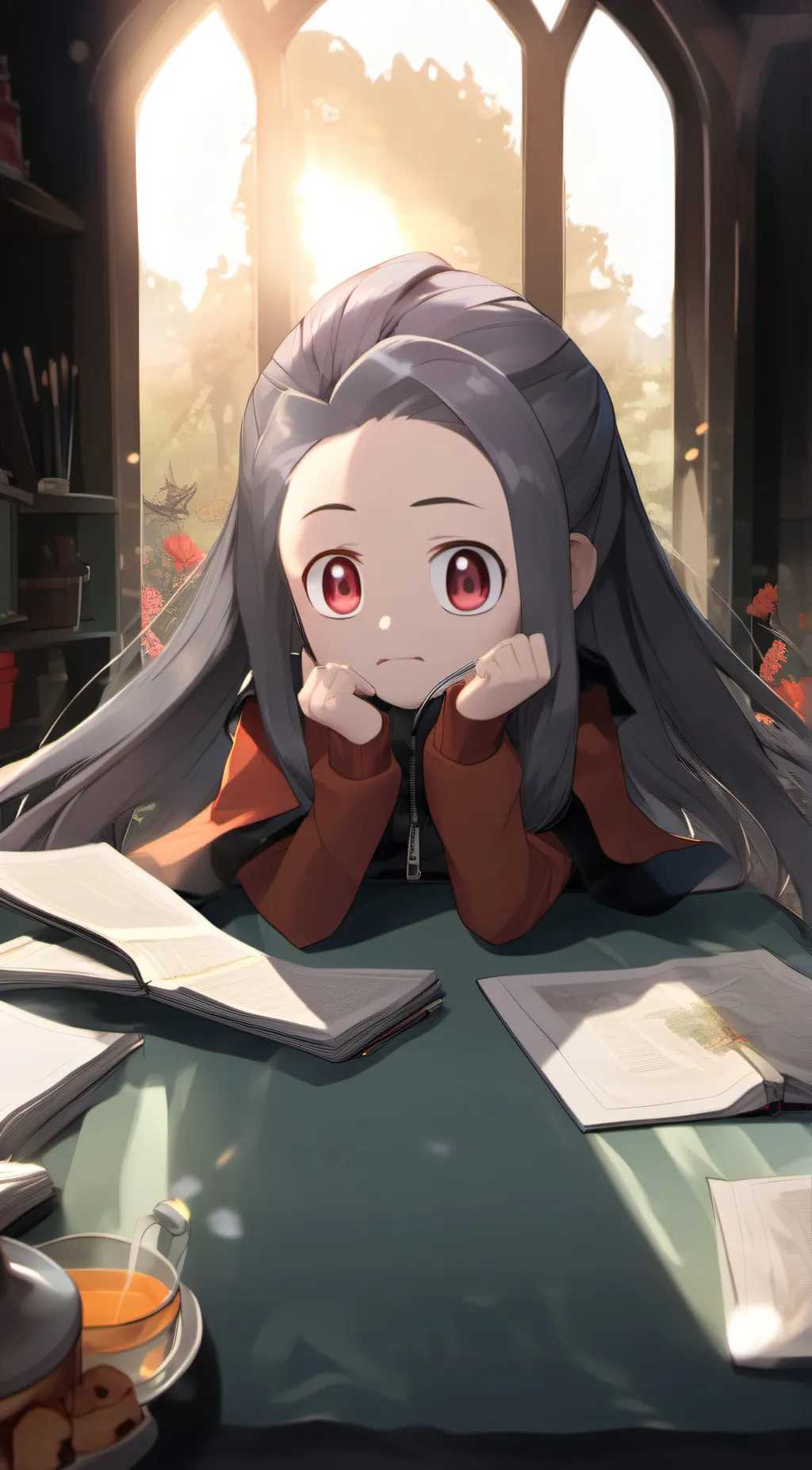 ai character: Luna background