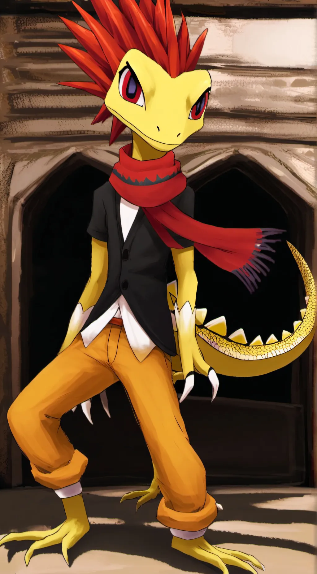 ai character: Scrafty background