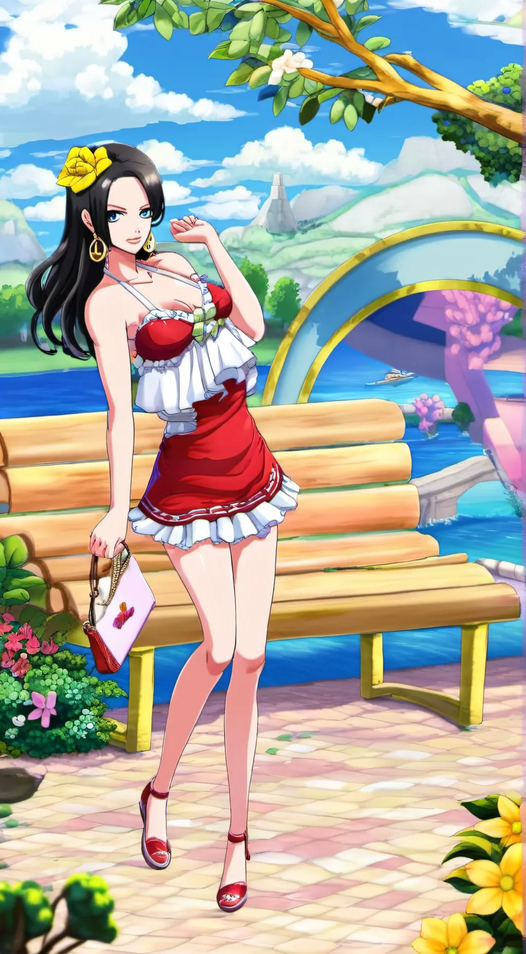 ai character: Boa Hancock background