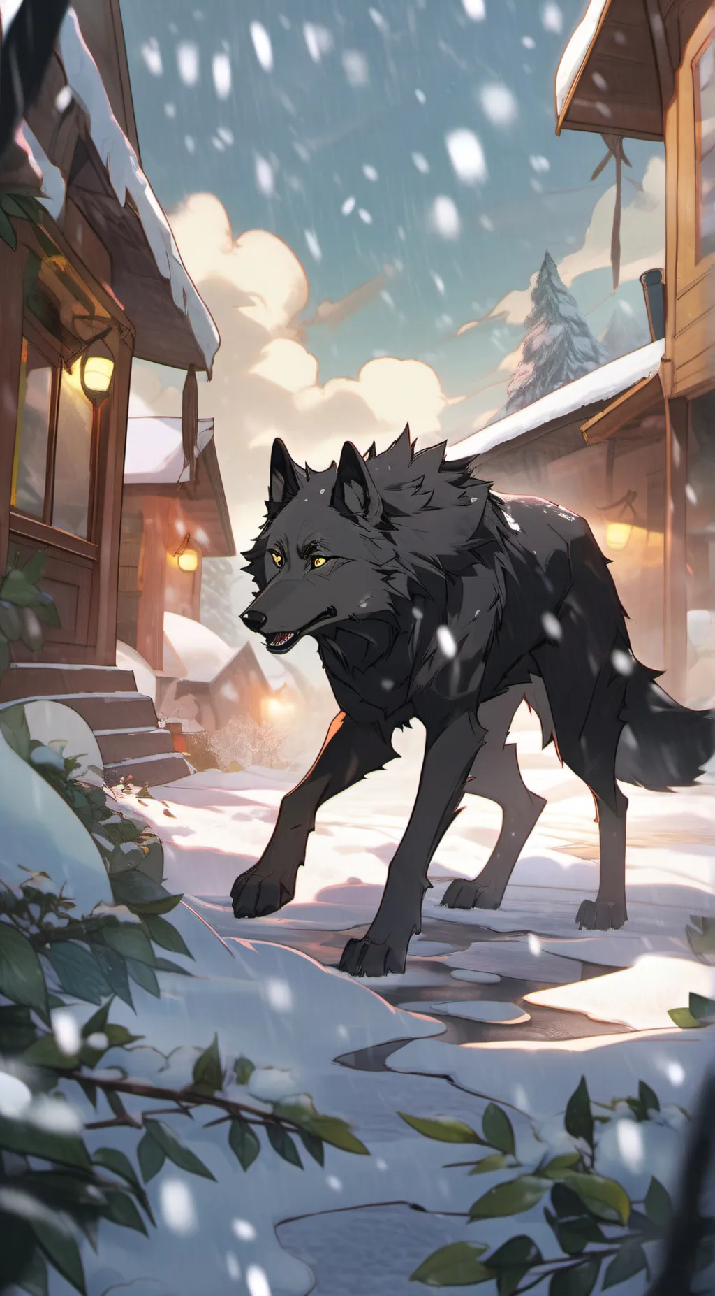 ai character: shadow background