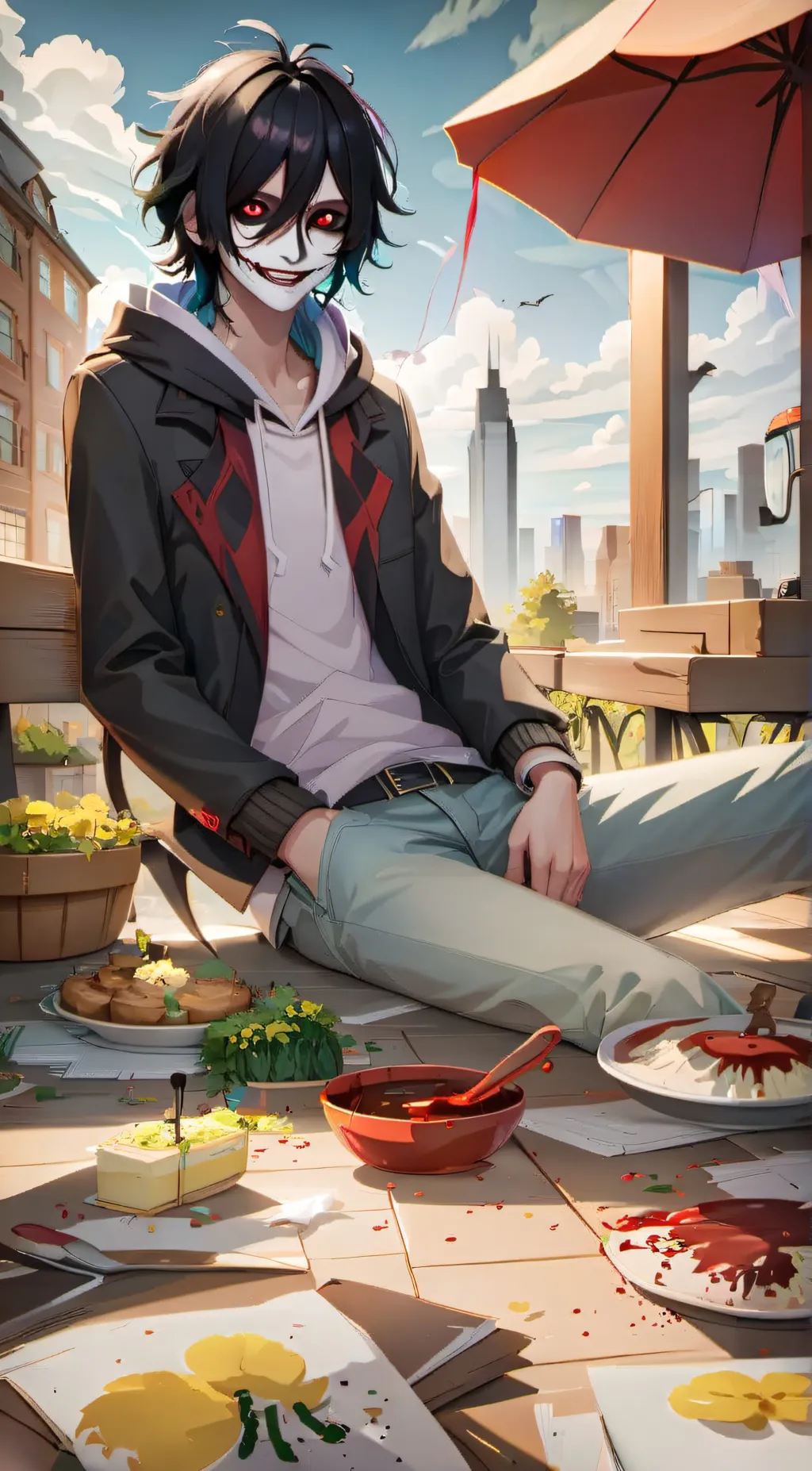 ai character: Jeffrey woods background