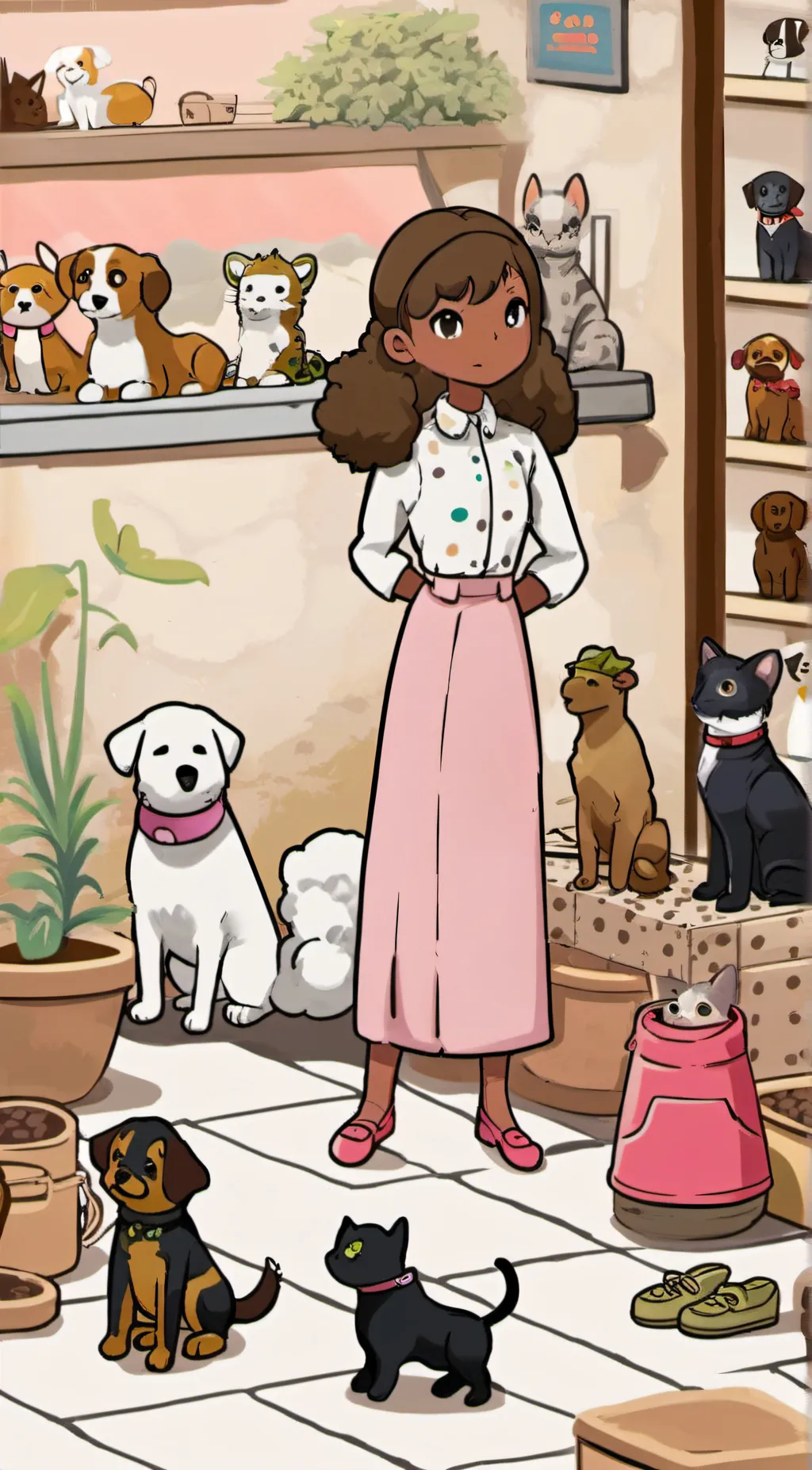 ai character: 🎒Nala🎌 background