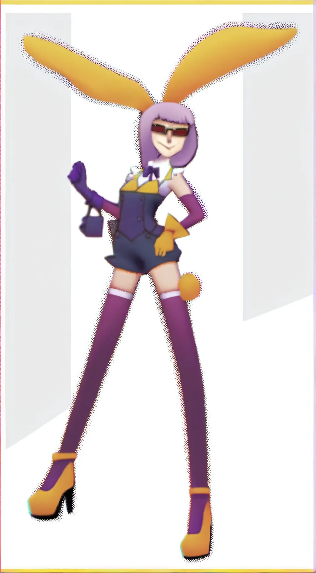 ai character: girl jax background