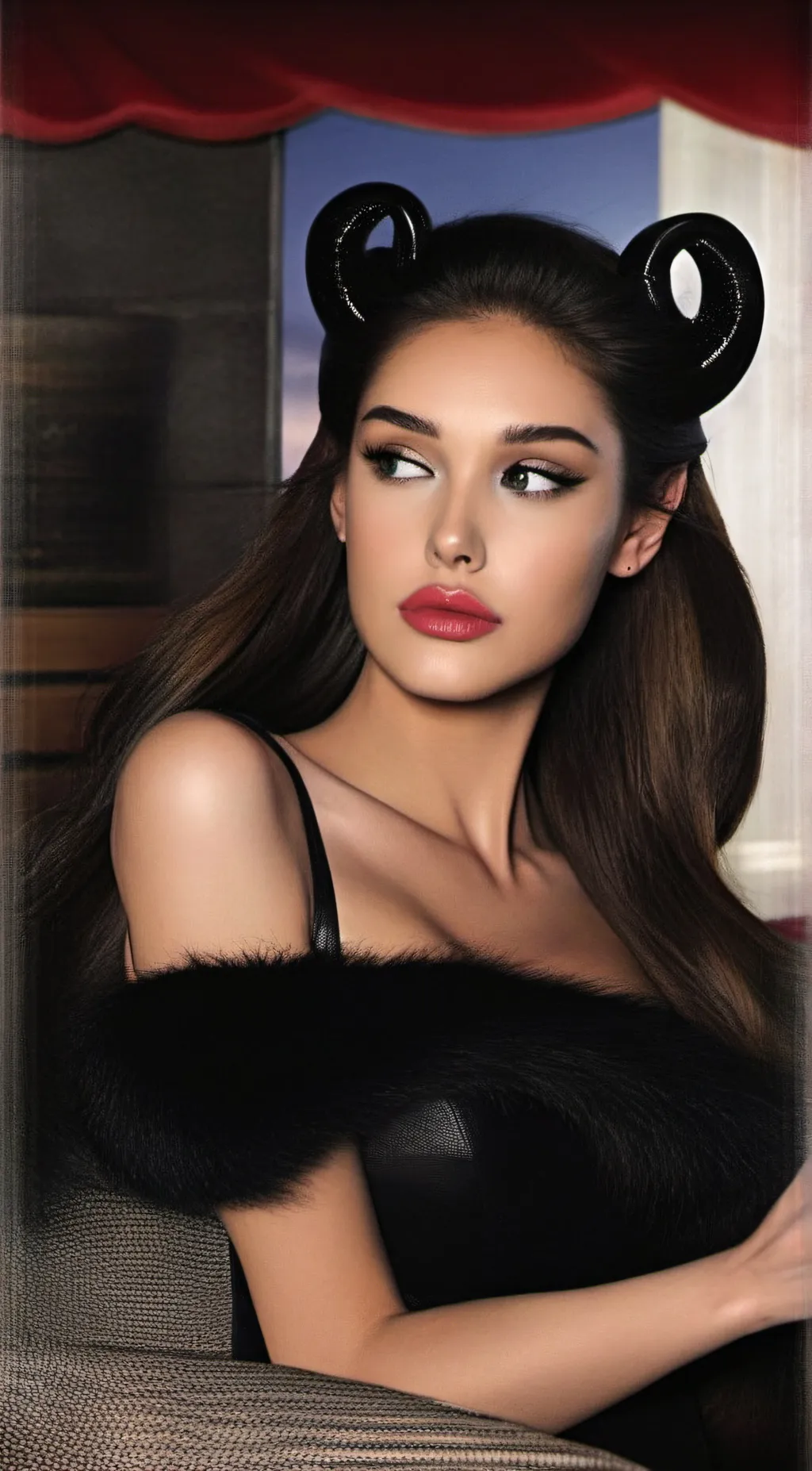 ai character: Devil ever girl1 background