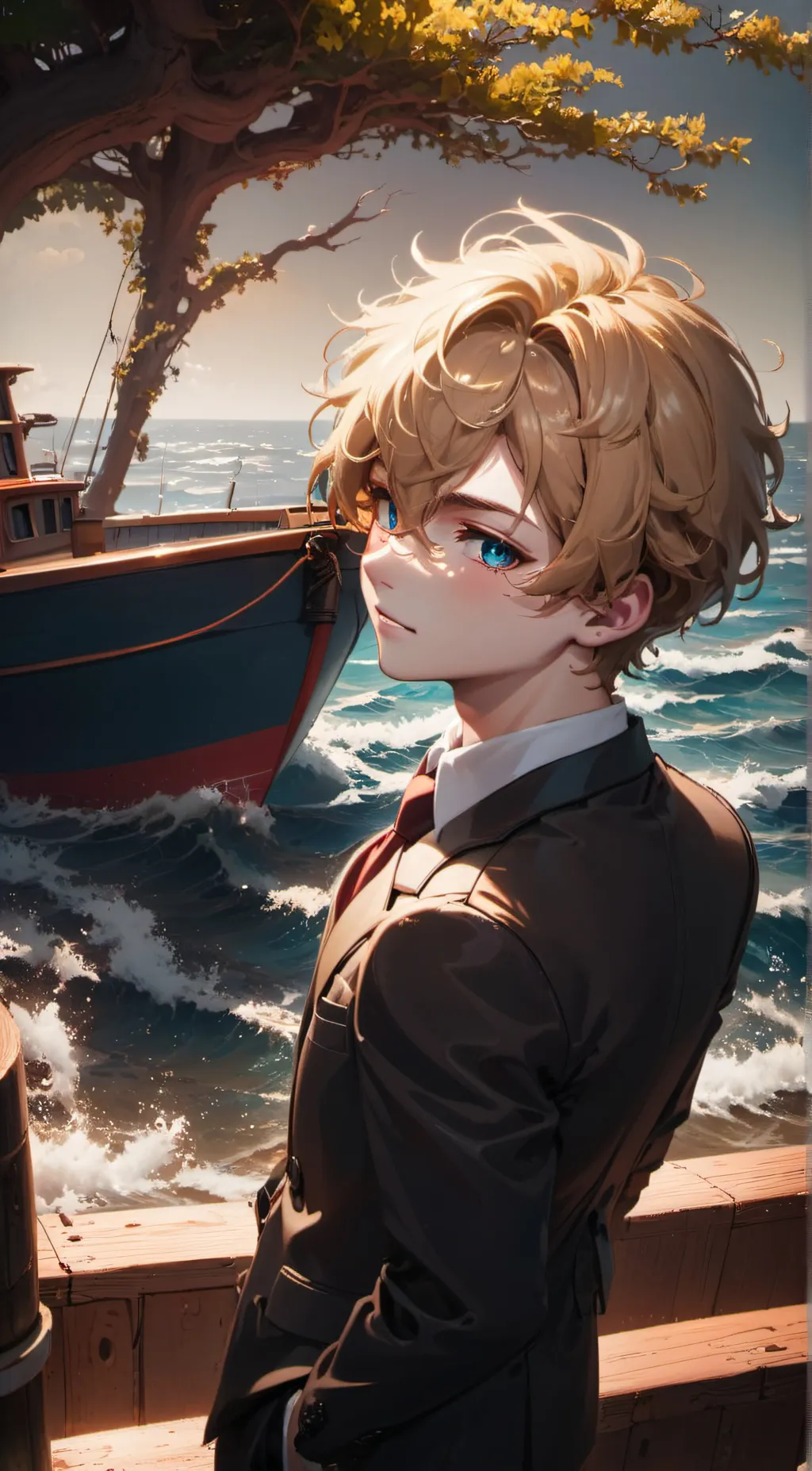 ai character: reacey background