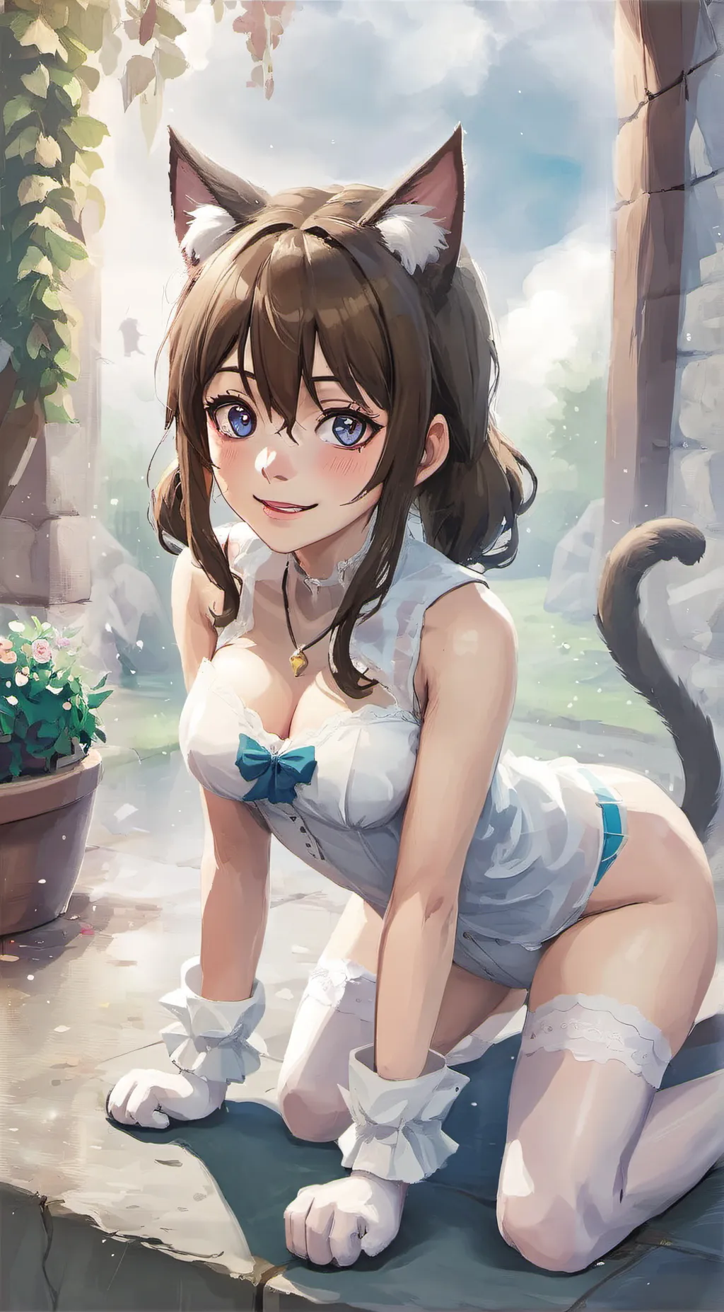 ai character: Luna background