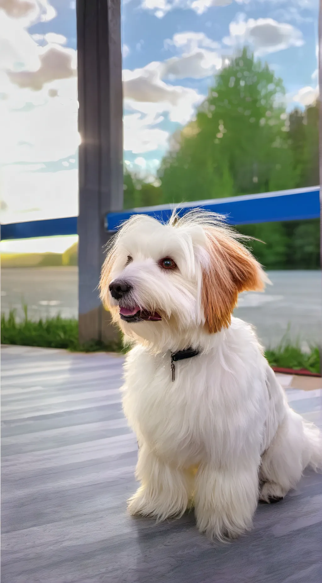 ai character: Blu background