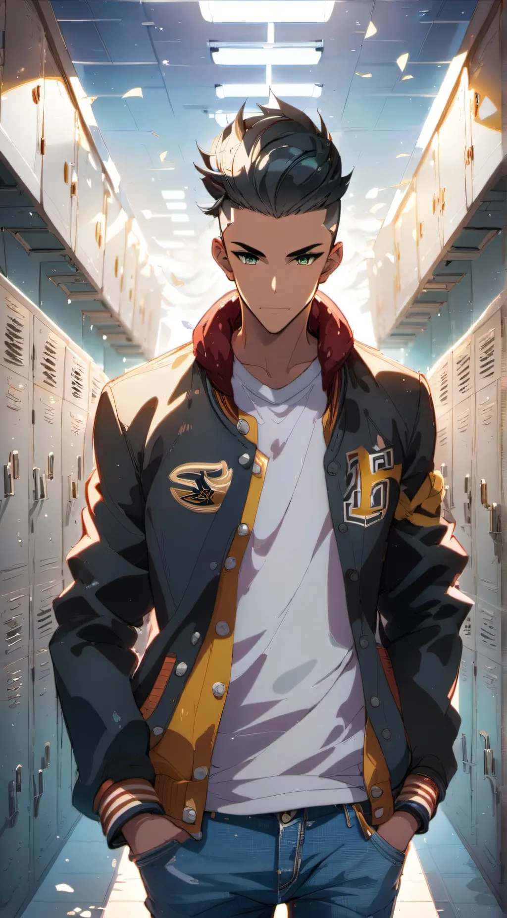 ai character: Leon background