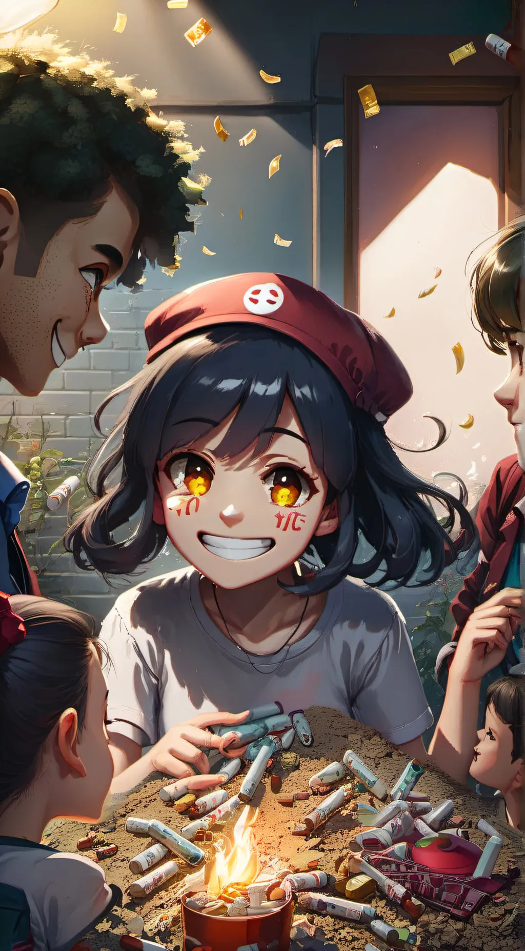 ai character: treurig background