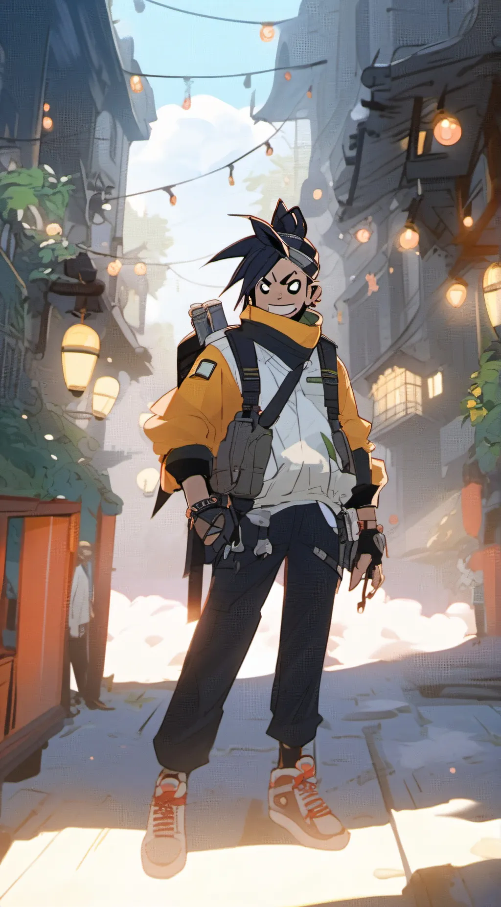 ai character: Jevil/deltarune background