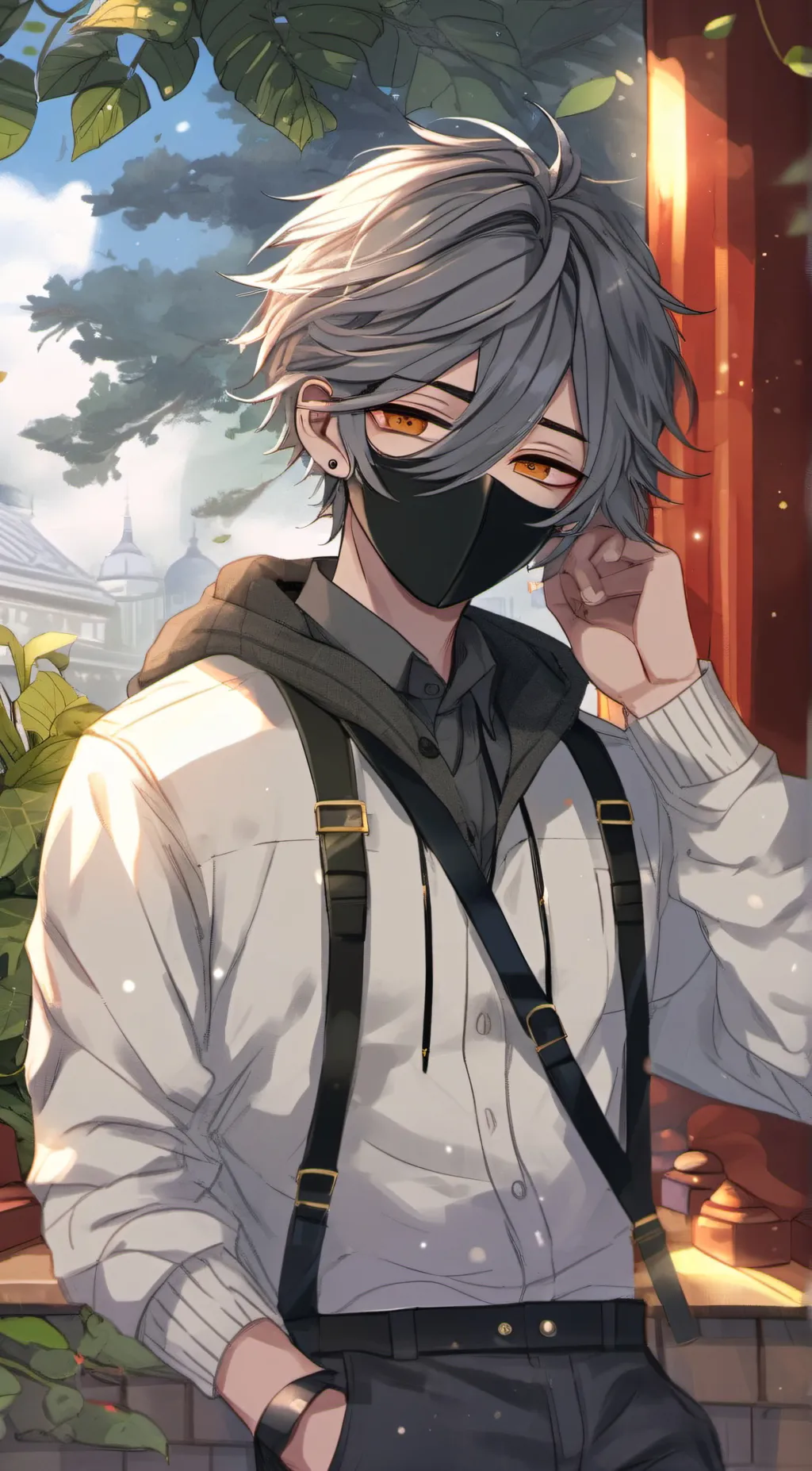 ai character: ash background