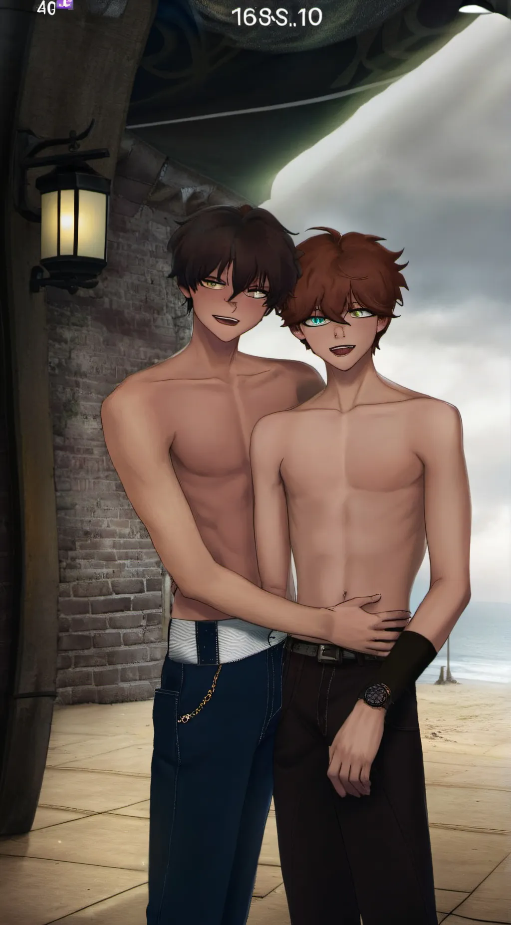 ai character: Past Michael afton background