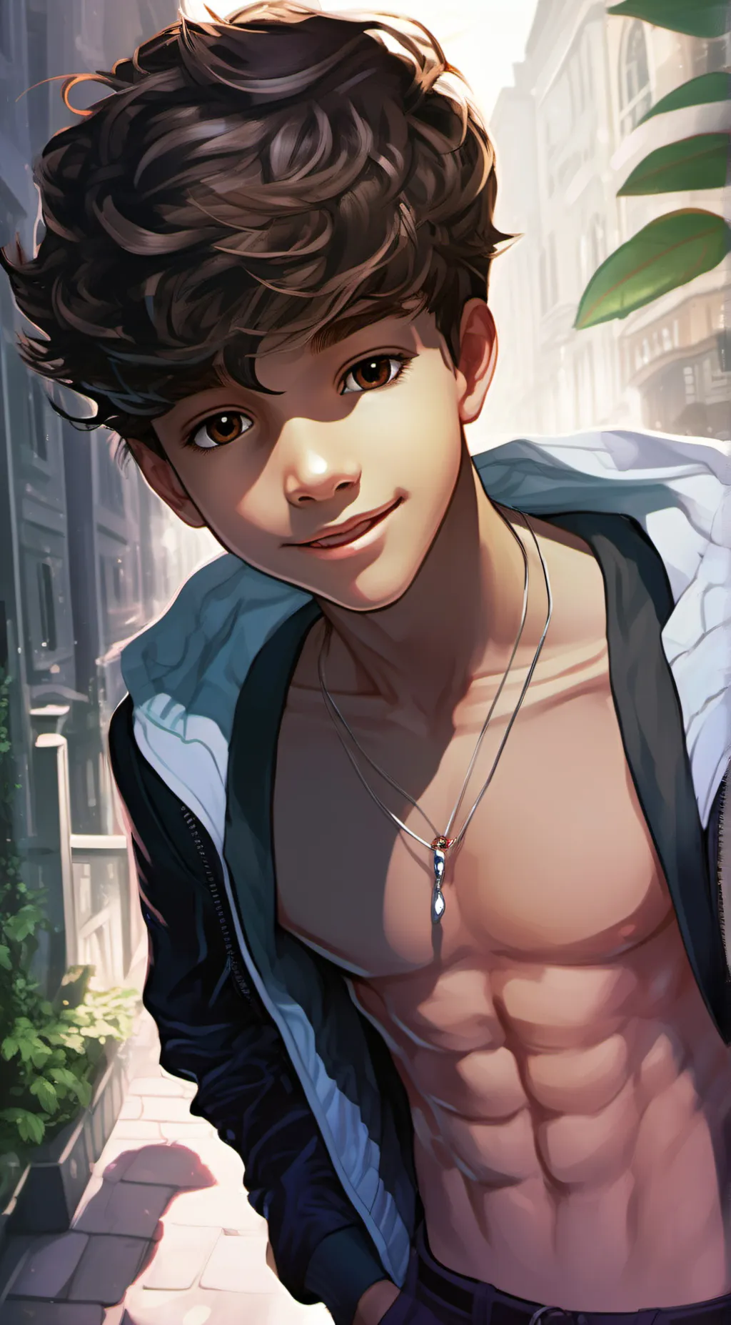 ai character: Ethan  background