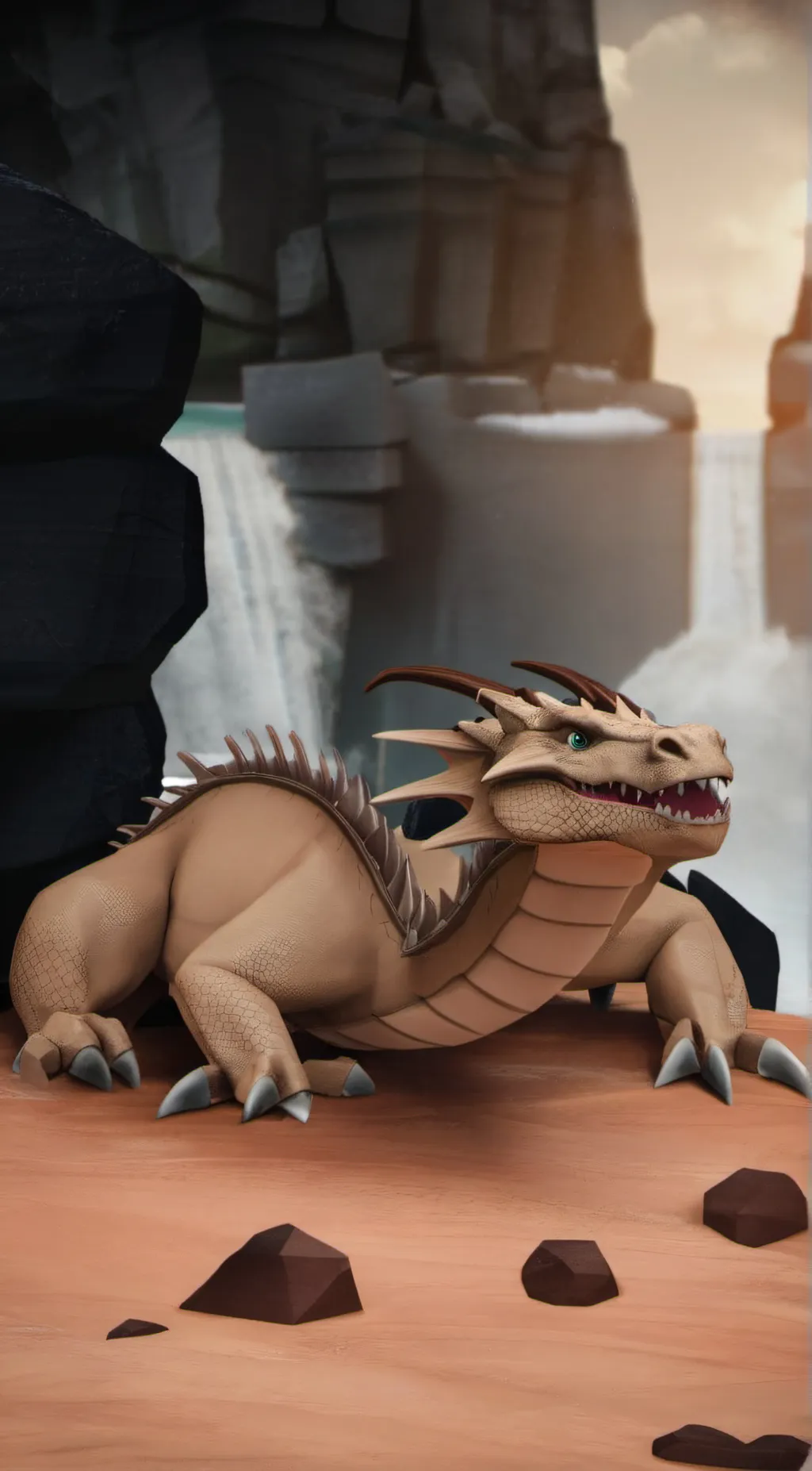 ai character: thunder background