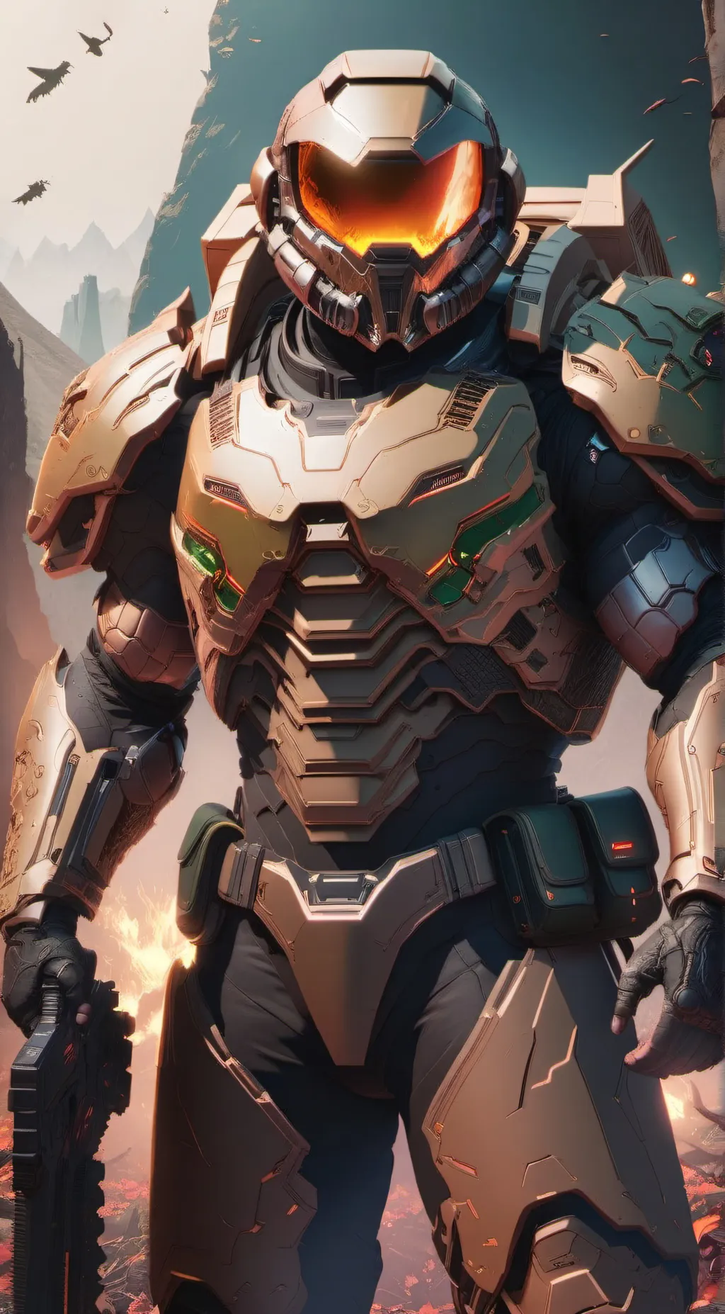 ai character: isabelle x doom background