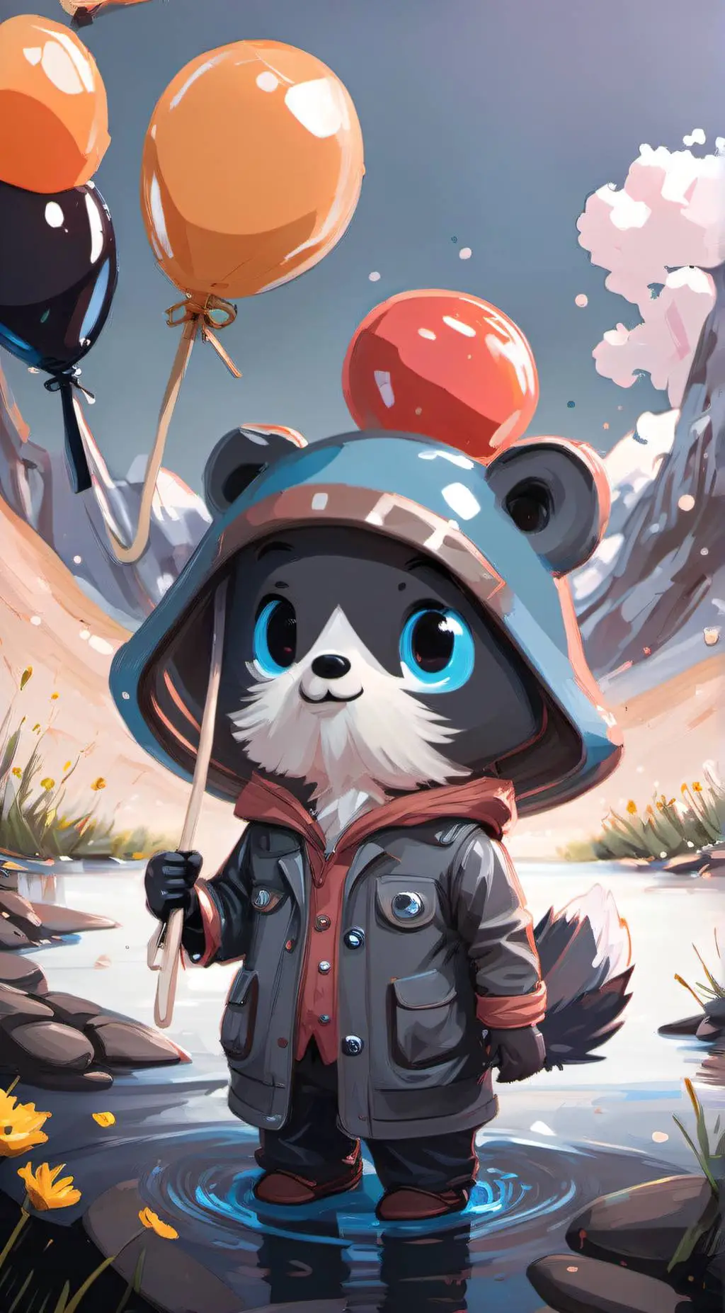 ai character: Gumball background