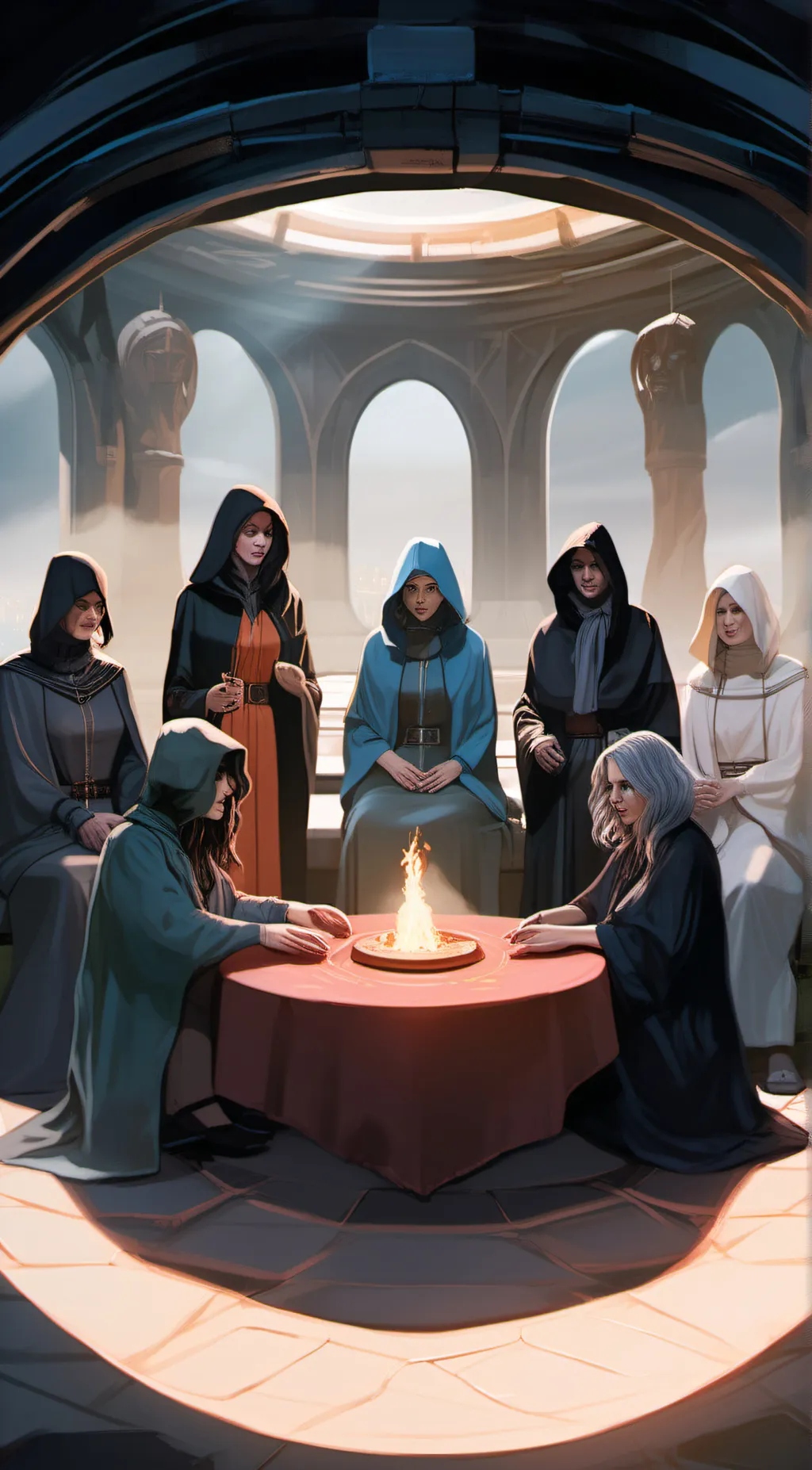 ai character: a Cult  background