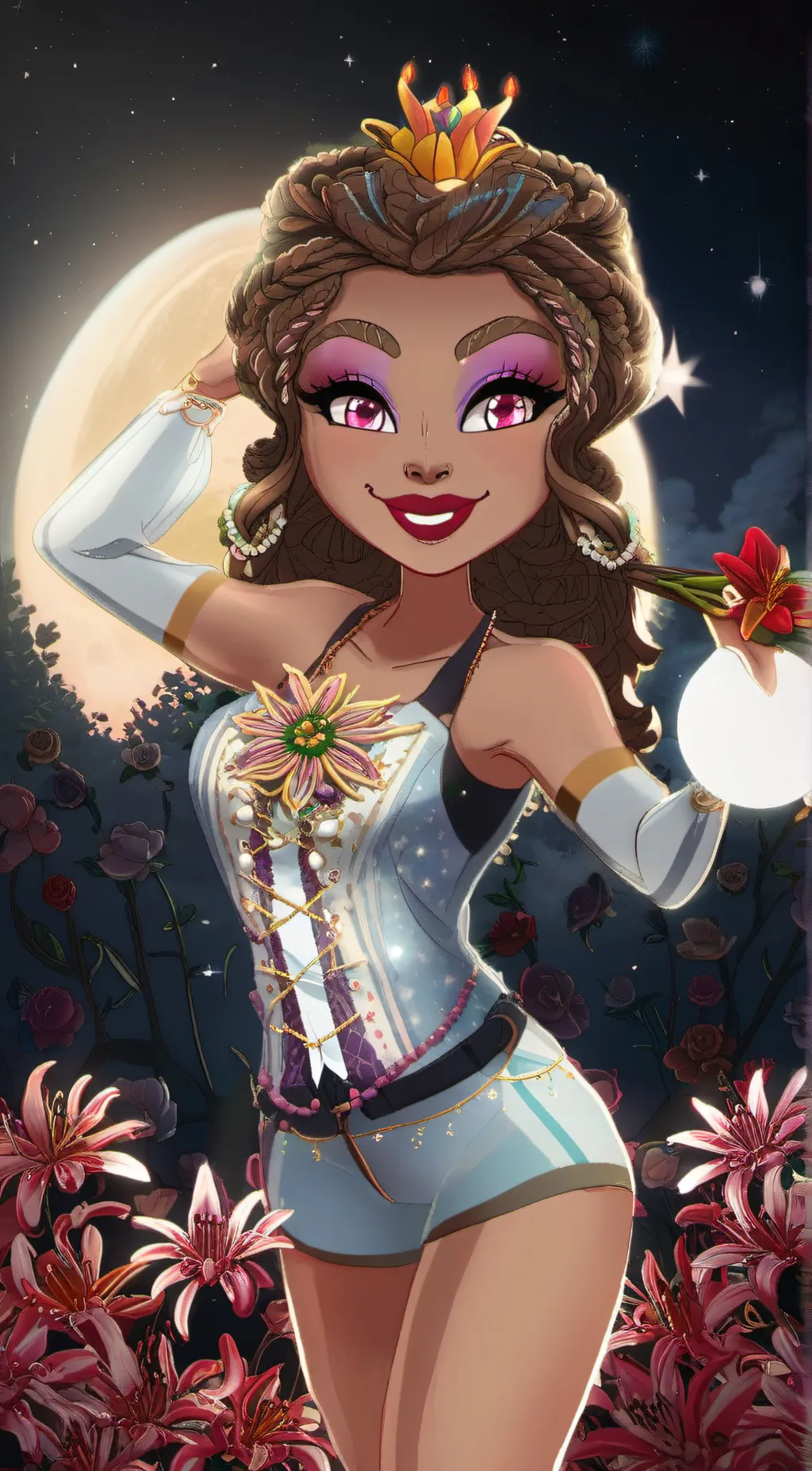 ai character: Lilly  background