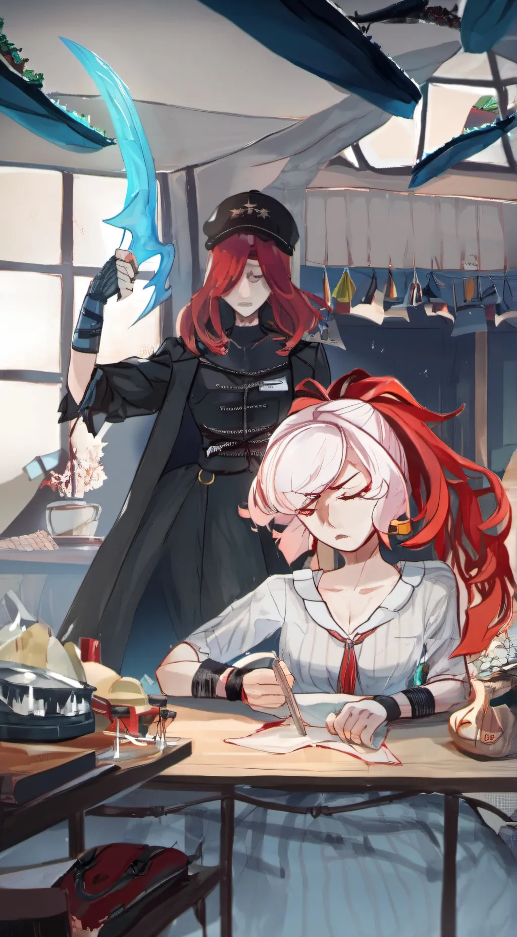 ai character: circus baby  background