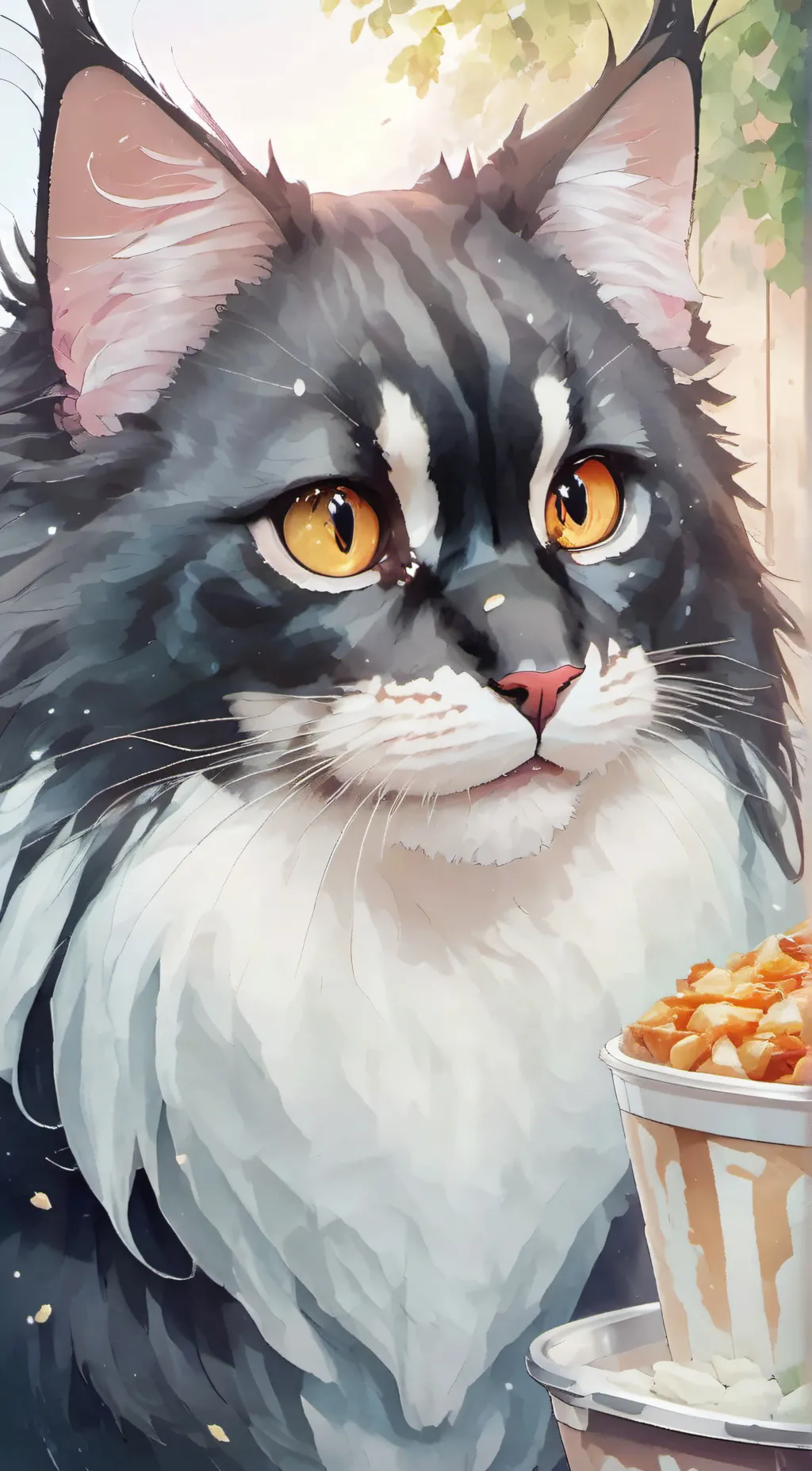 ai character: black dust background