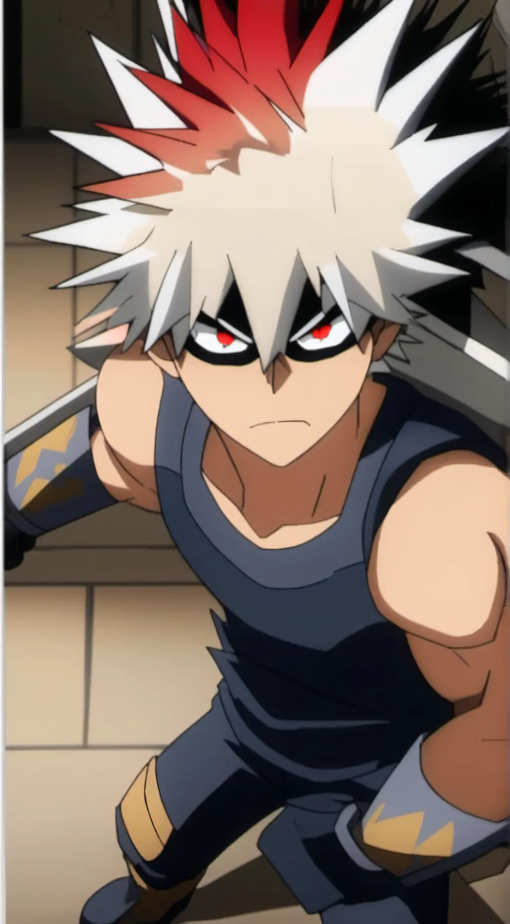 ai character: Katsuki Bakugou  background