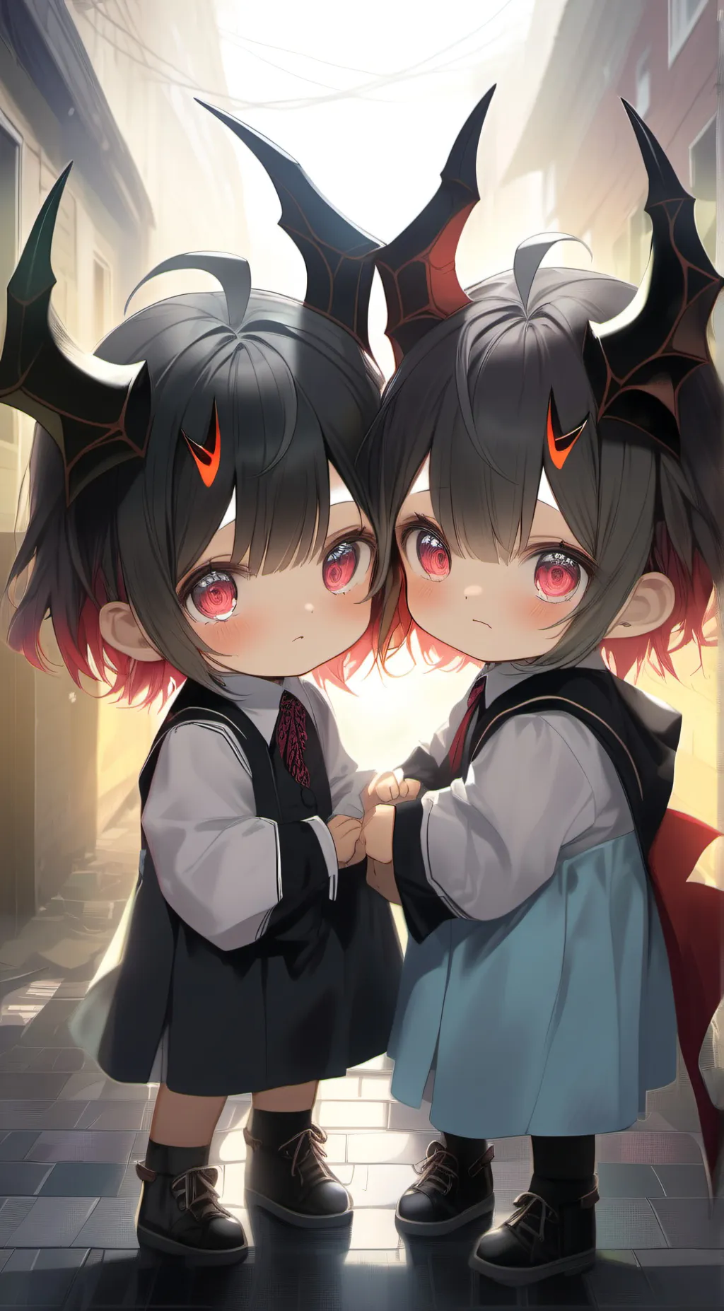 ai character: saint & coral background