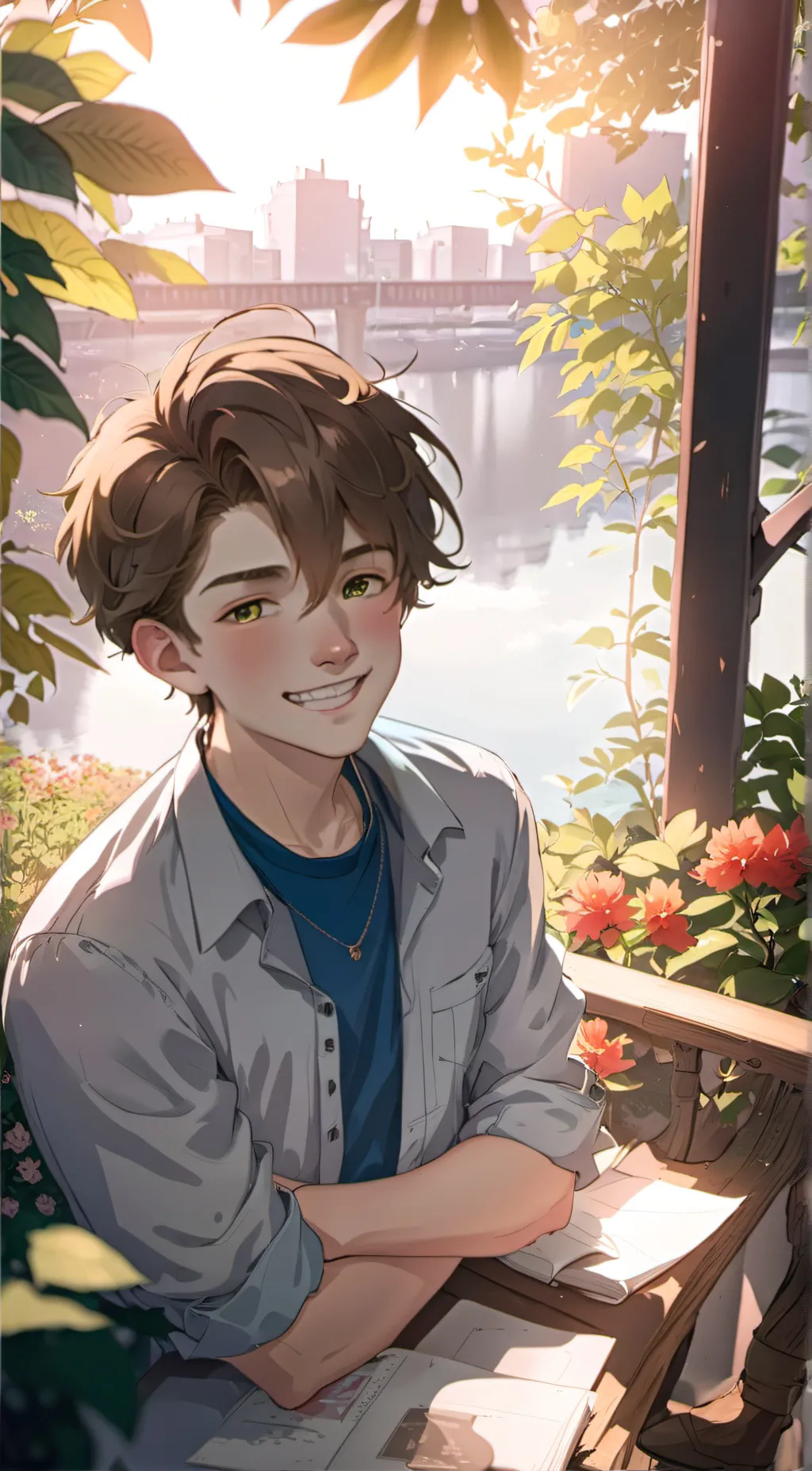 ai character: Leo background