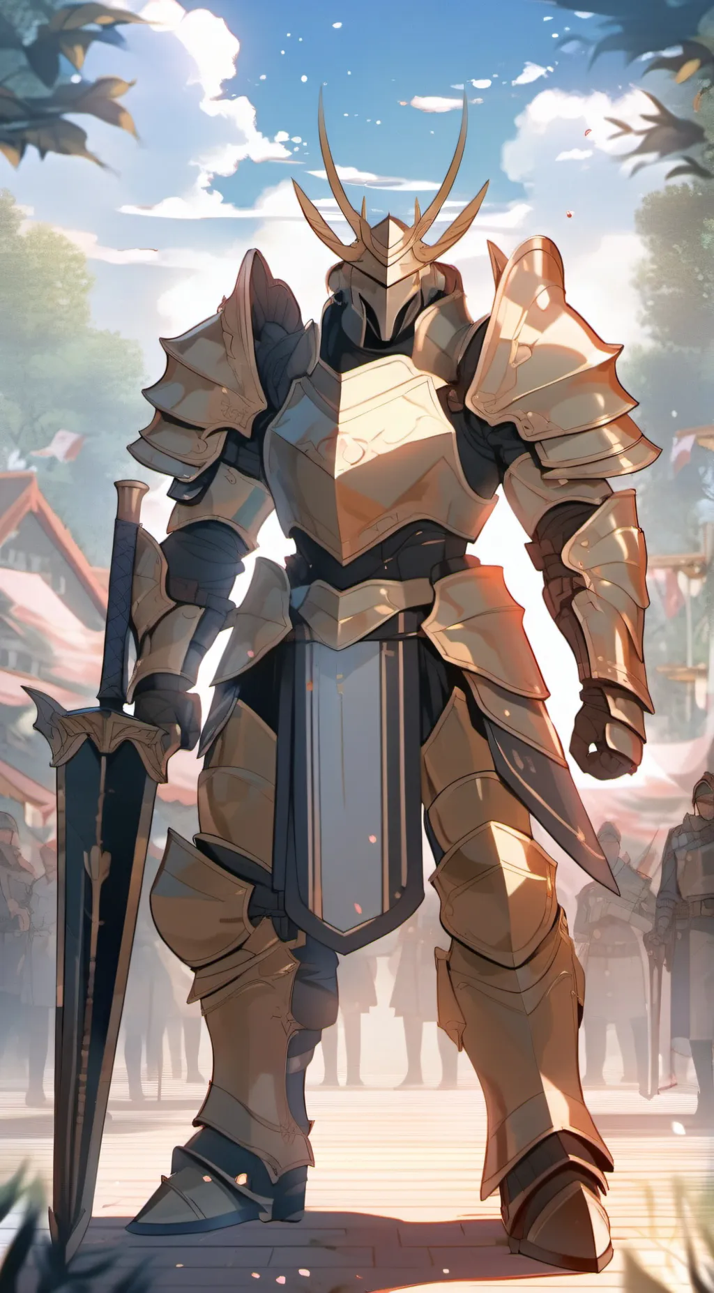 ai character: Armoured background