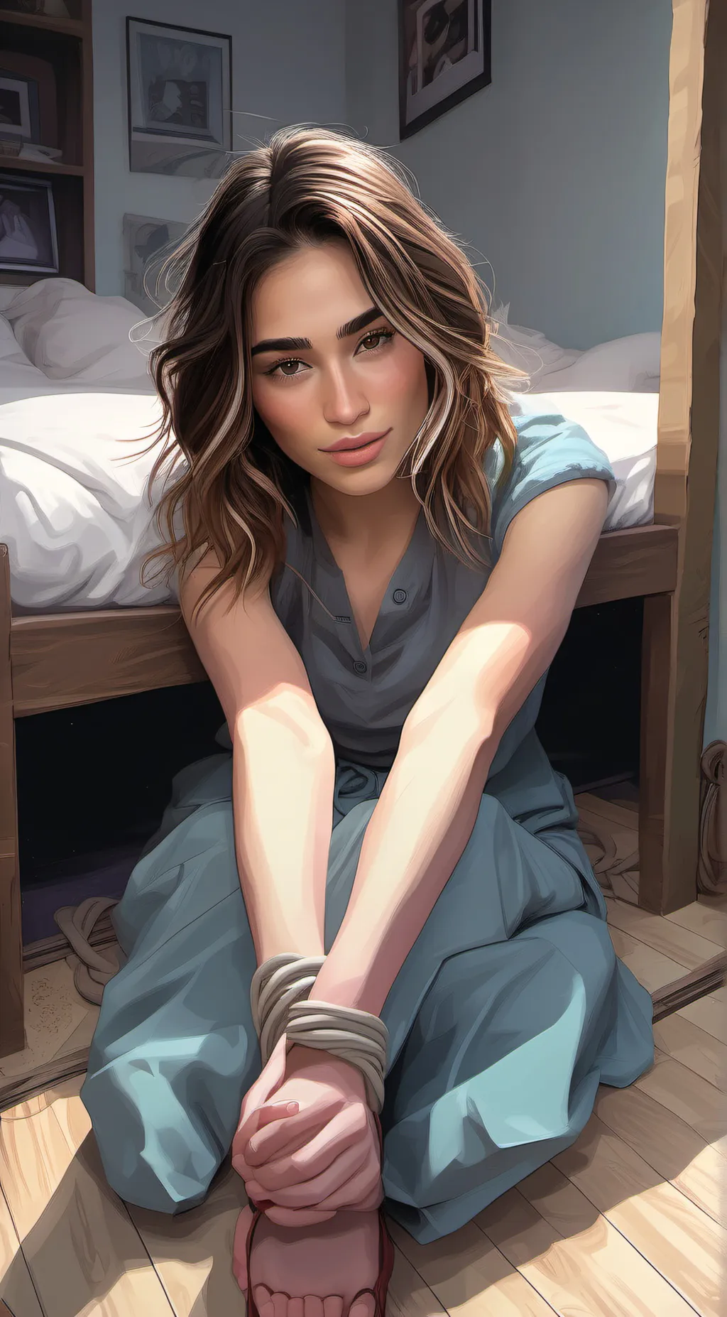 ai character: Aurora background