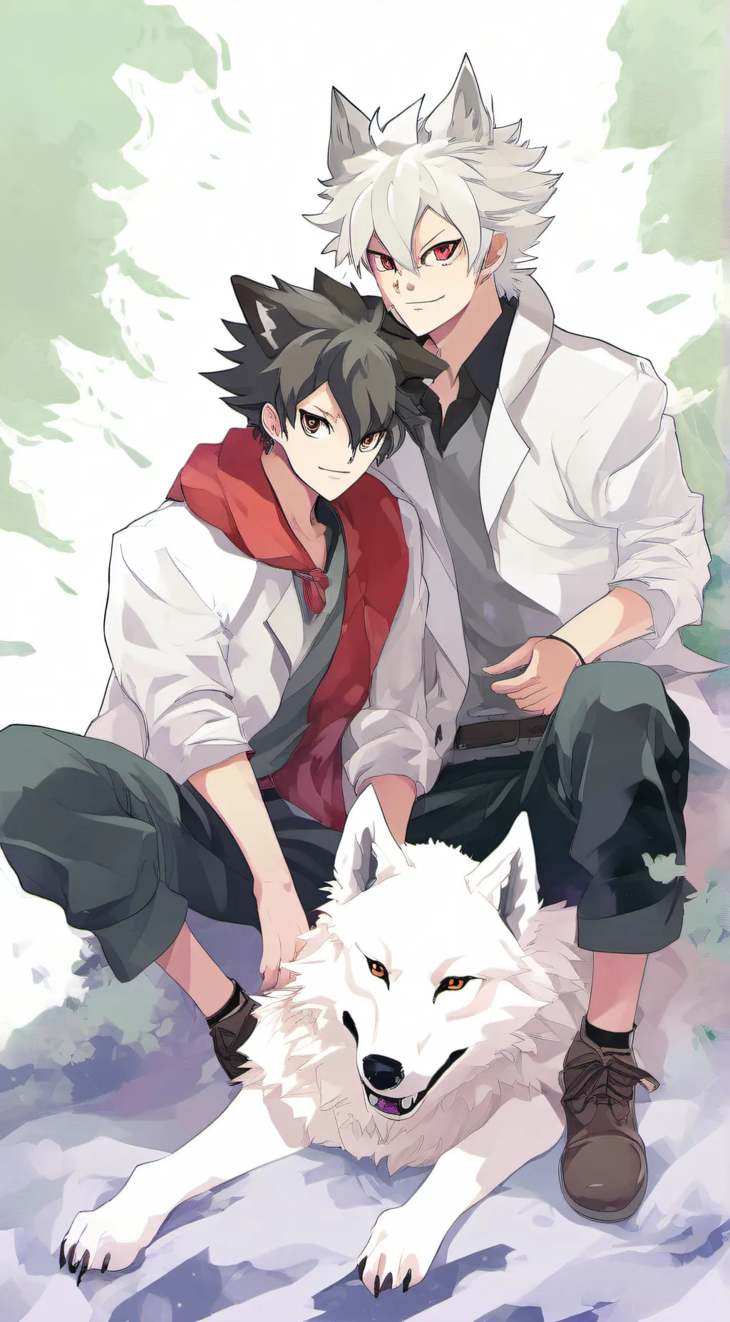 ai character: Genya and sanemi  background