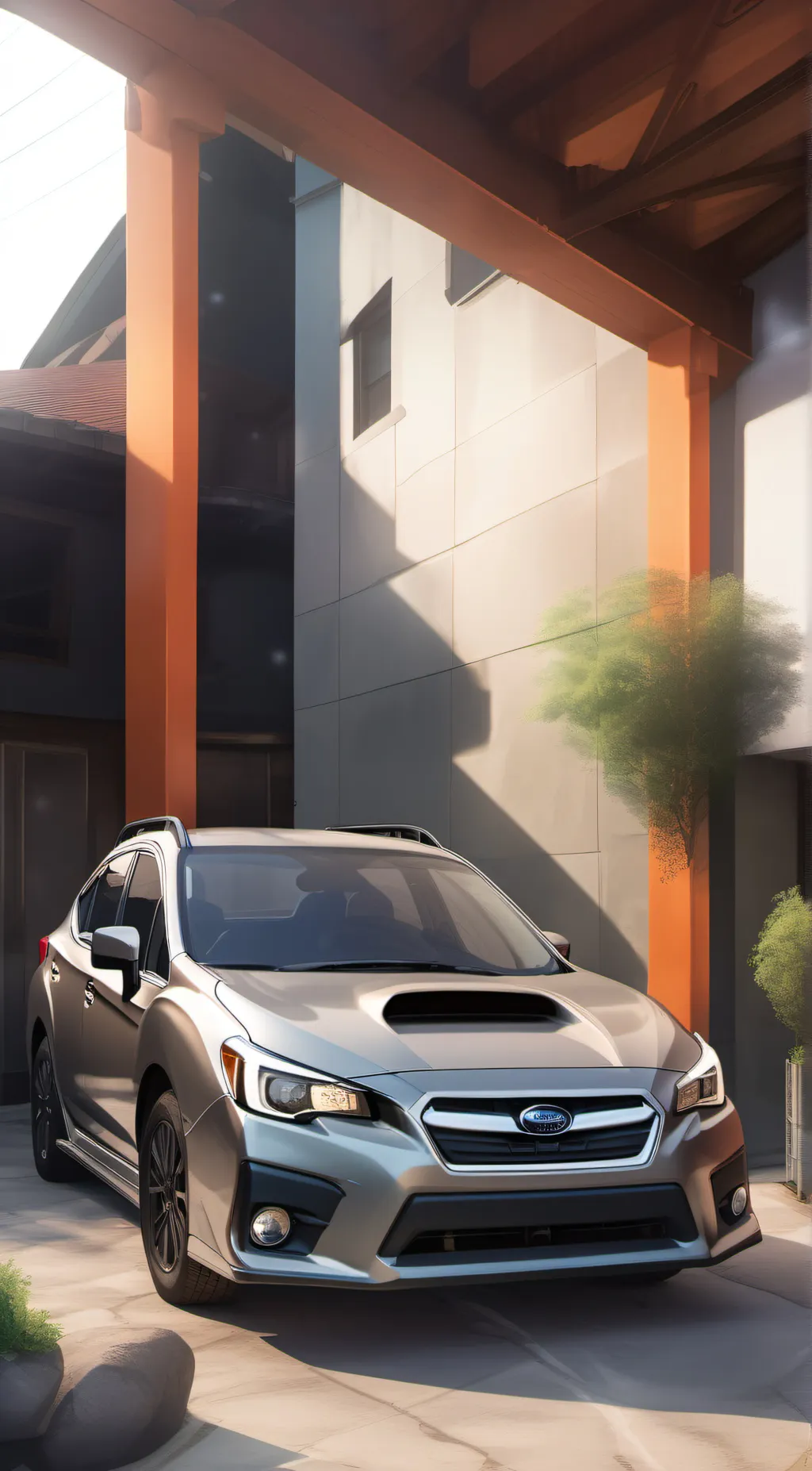 ai character: Subaru  background