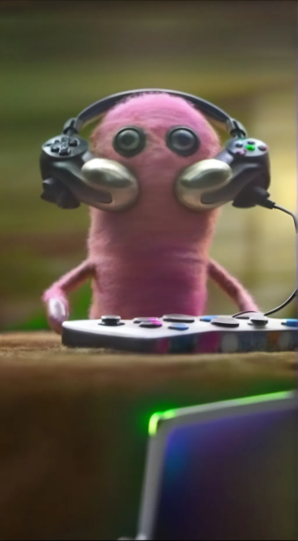 ai character: Gamer God background