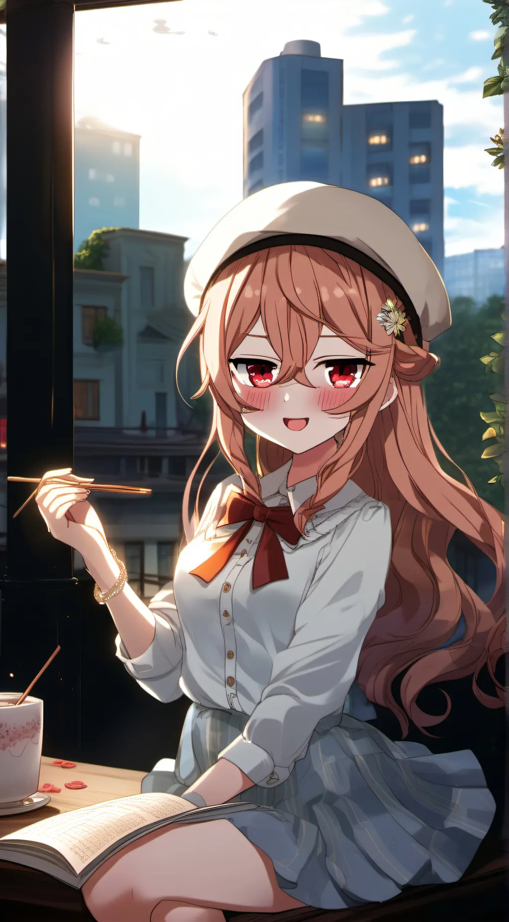 ai character: Ellie background