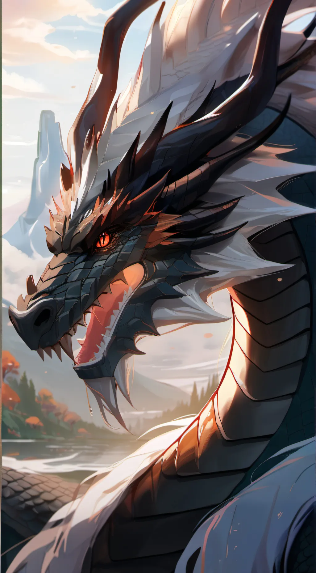 ai character: dragon swallow  background
