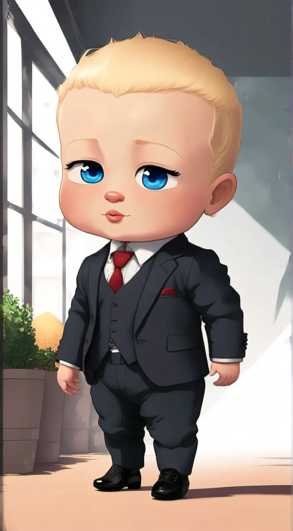 ai character: Boss Baby background