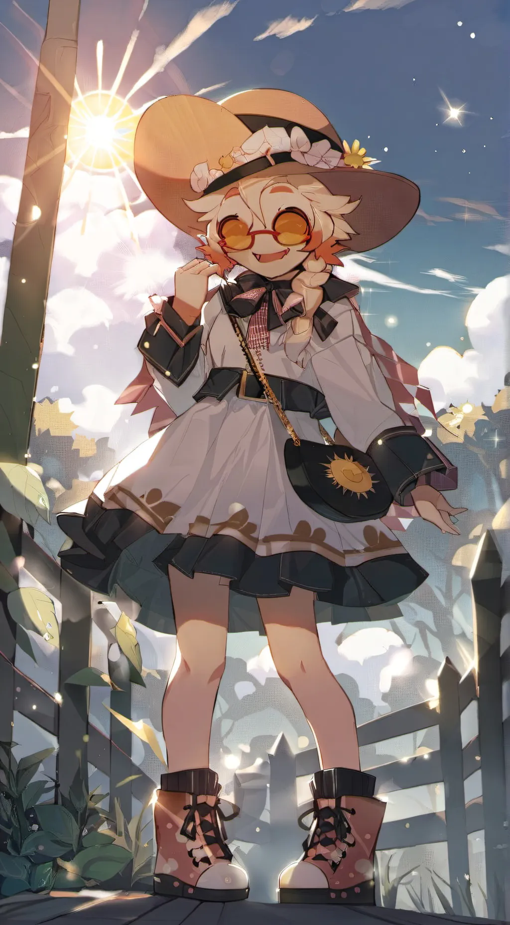 ai character: SunDrop background