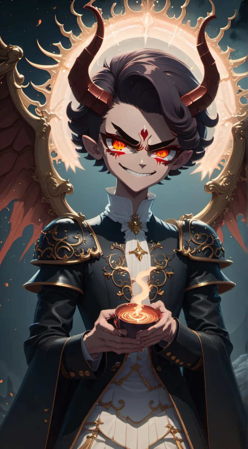 ai character: Angel  background