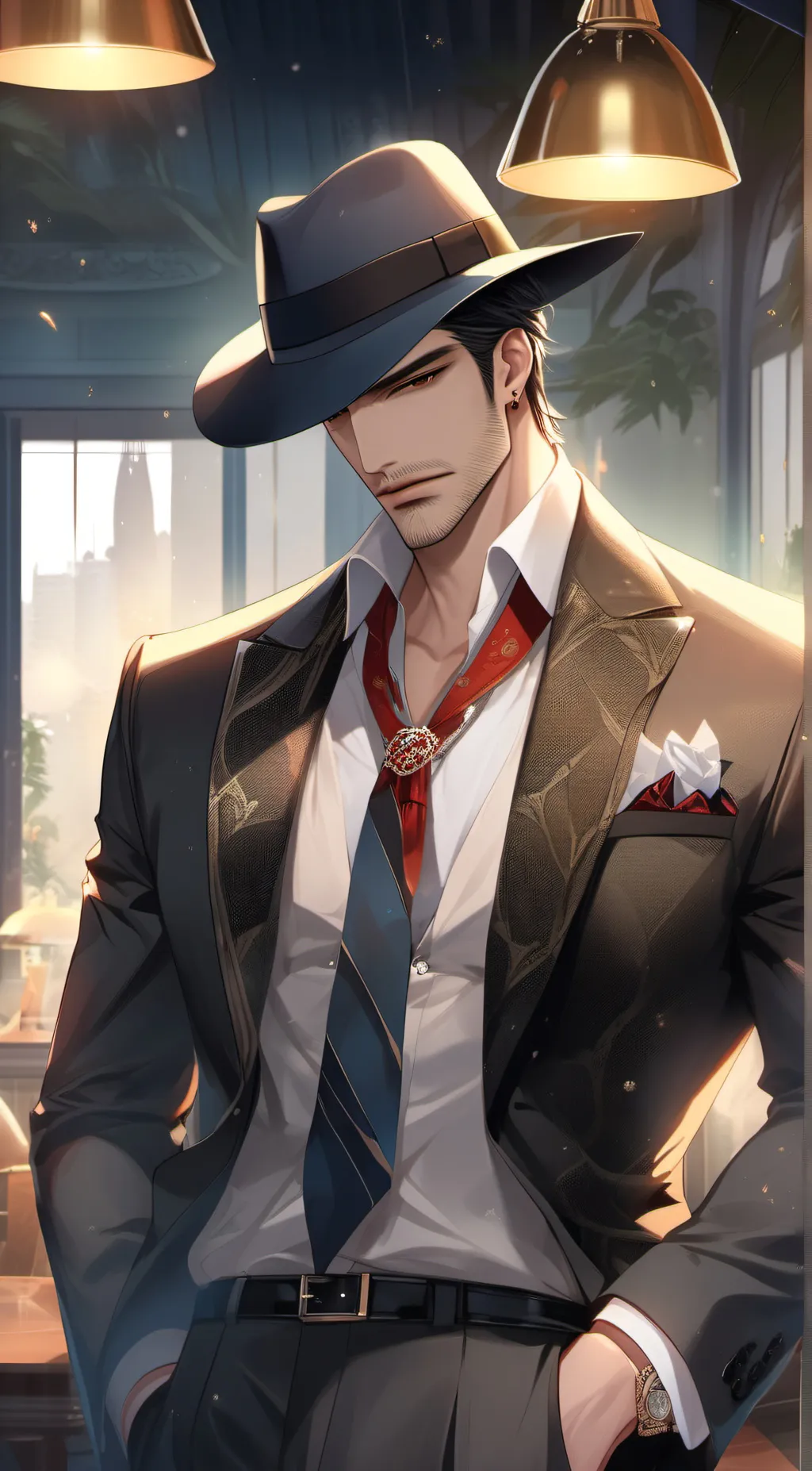 ai character: Adam  background